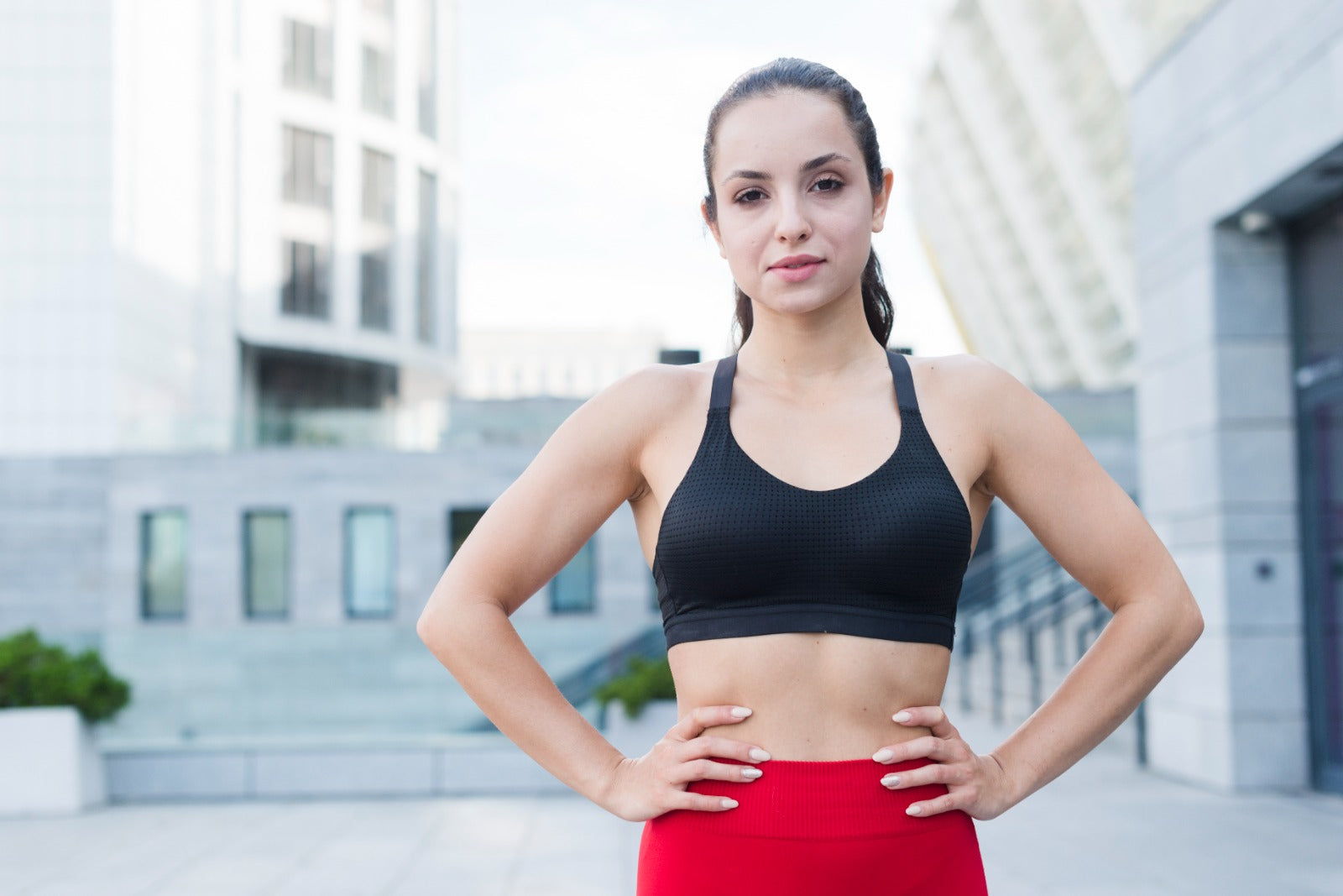 women wearing sports bra