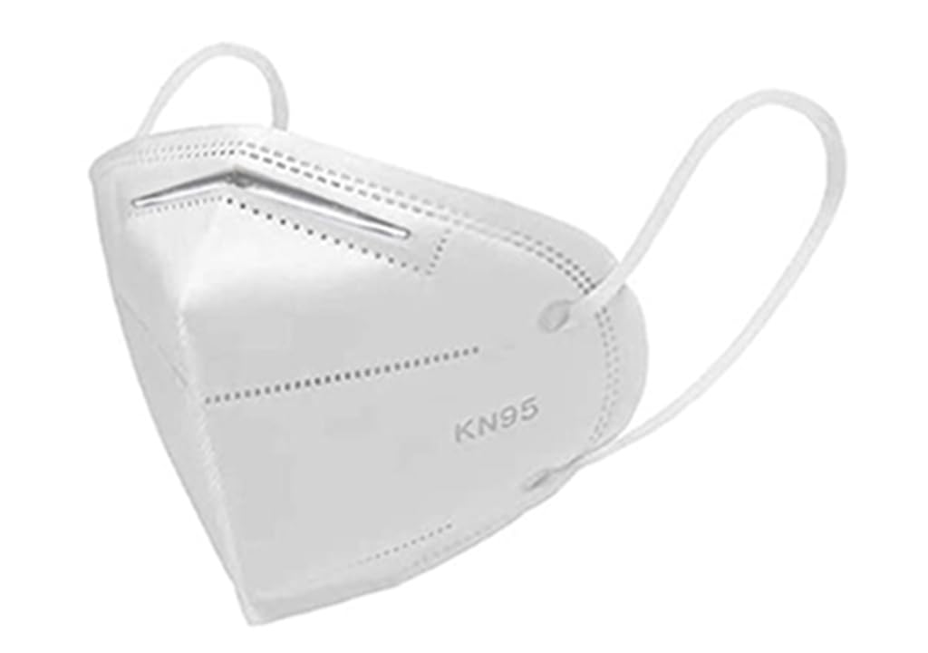 KN95 Face Mask | 5-Layer Protection | Anti-Pollution | Virus Filtration | Anti Allergy | Sweat & Moisture Observant | Surgical | Respirators | Breathable & Comfortable and CE Certified | Pack of 10