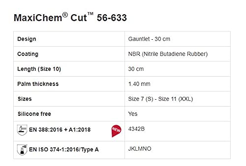 Atg Safety Hand Gloves MaxiChem Cut 56-633