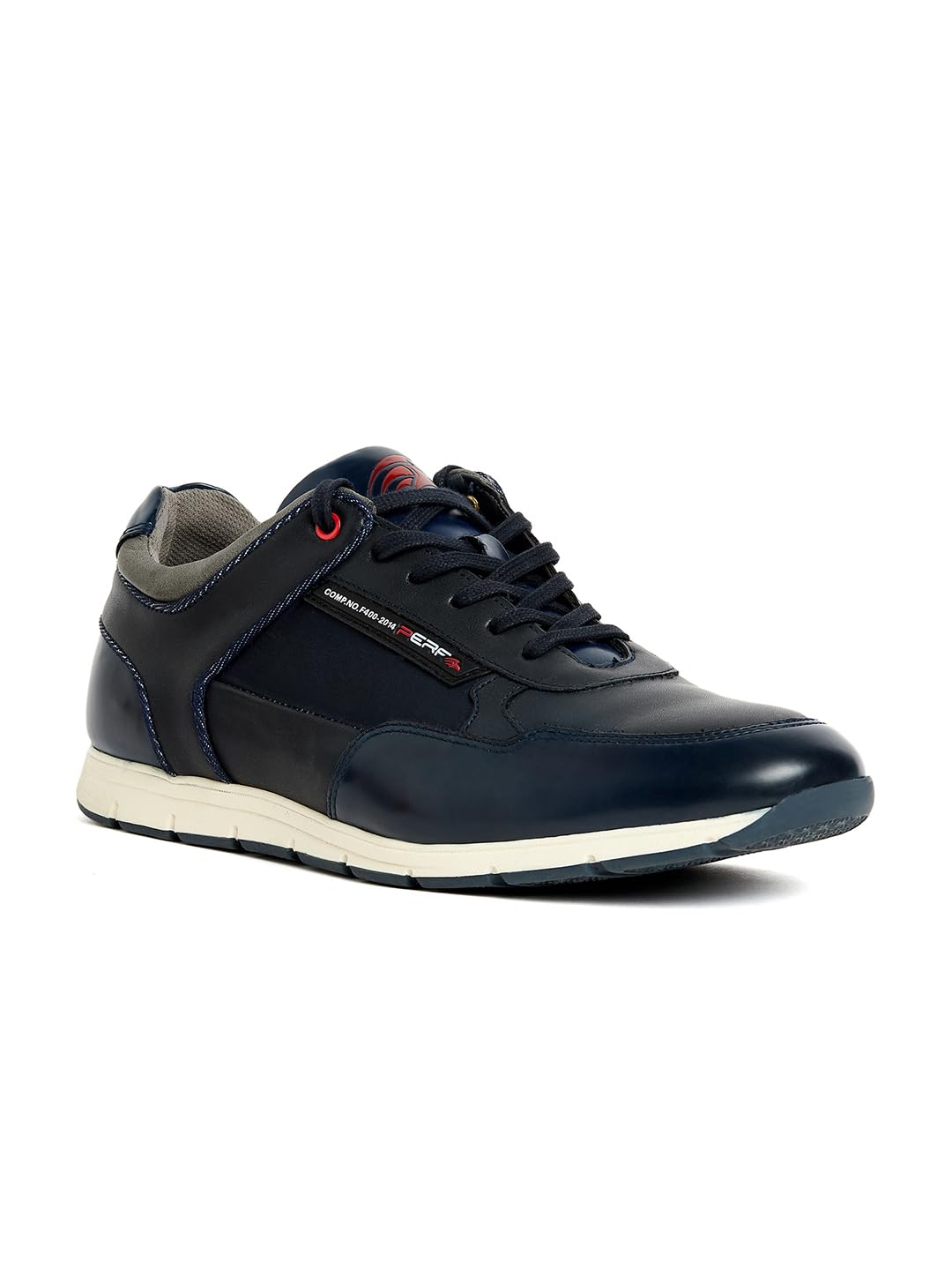 PERF Men’s Navy Casual Sneakers - Stylish & Trendy PU Upper, Super Comfortable Cushion Insole, TPR Sole, All-Day Comfort Shoes