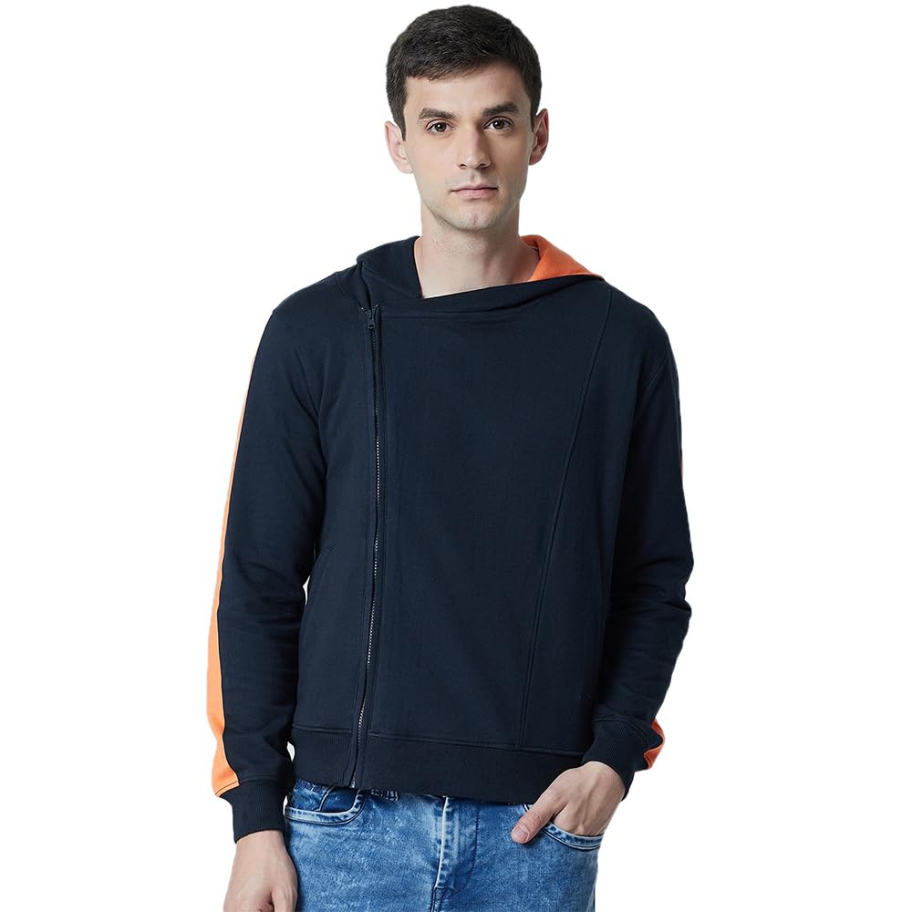 PERF Men's Cotton Sweatshirt, Regular Fit, Slim Fit, Hooded Neck, Long Sleeve, Regular Length, Sweatshirt for Men, Warm Soft Sweatshirt