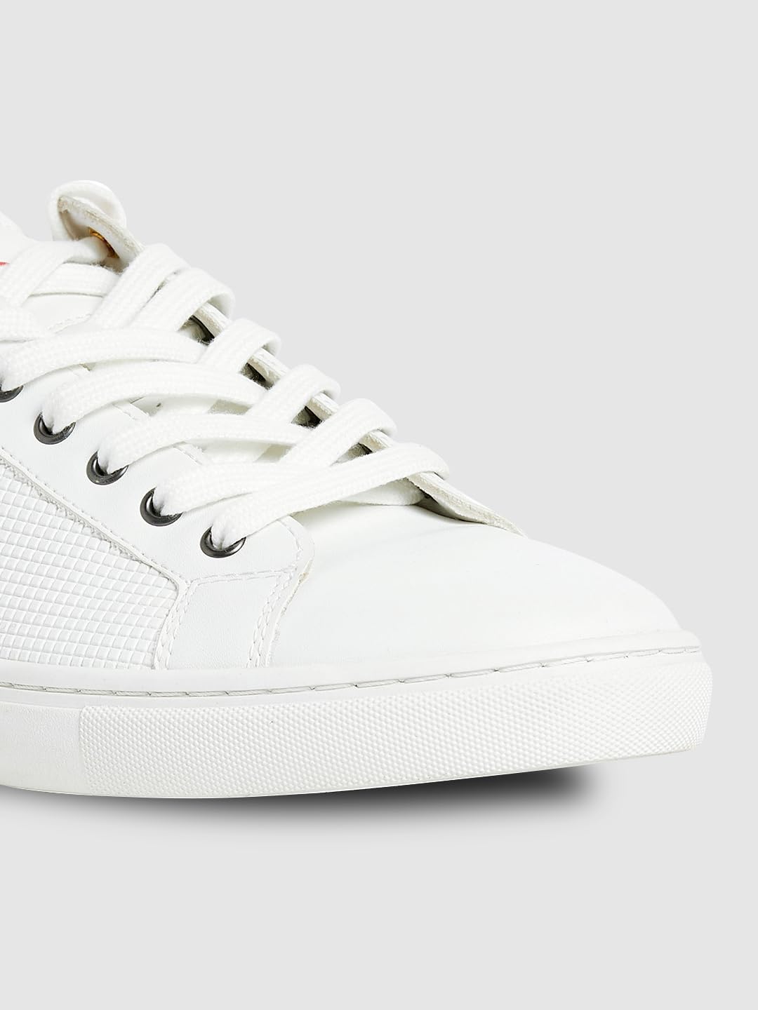 PERF Men’s Sneaker – Stylish PU Upper, Court Rubber Sole, Super Comfortable, Cushioned Insole, Trendy Casual Shoes for Men White-Brown