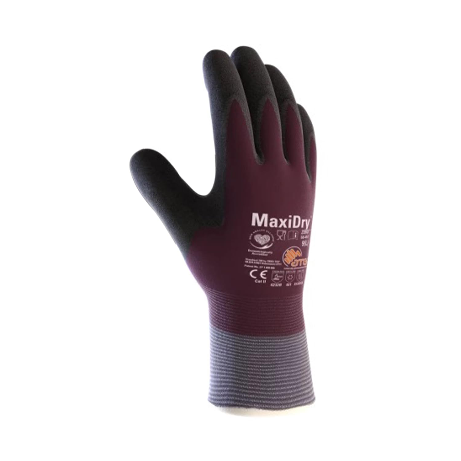 ATG MaxiDry® Zero™ 56-451 Cold-Resistant Gloves, Fully Coated Knitwrist, 28 cm Length, Liquid Proof, FDA Compliant, EN 388 & EN 511 Certified-12 PAIR PER BOX