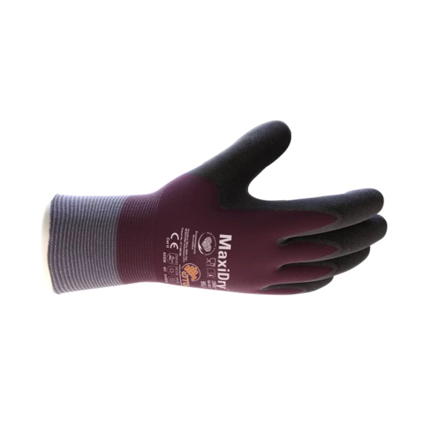 ATG MaxiDry® Zero™ 56-451 Cold-Resistant Gloves, Fully Coated Knitwrist, 28 cm Length, Liquid Proof, FDA Compliant, EN 388 & EN 511 Certified-12 PAIR PER BOX