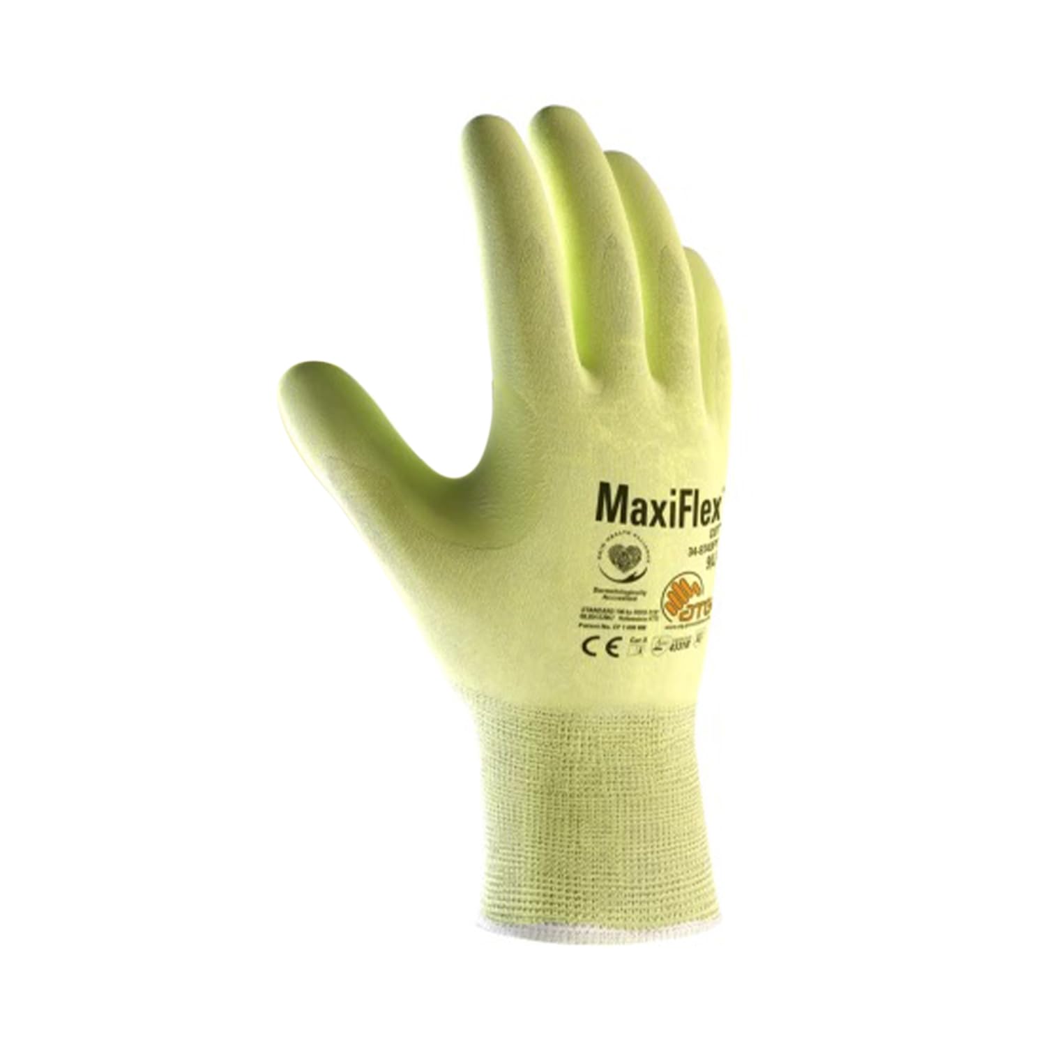 ATG MaxiFlex® Cut™ 34-8743 Cut-Resistant Gloves, Palm Coated Knitwrist, Touchscreen Compatible, FDA Compliant, EN 388 & ANSI Certified -12 PAIR PER BOX