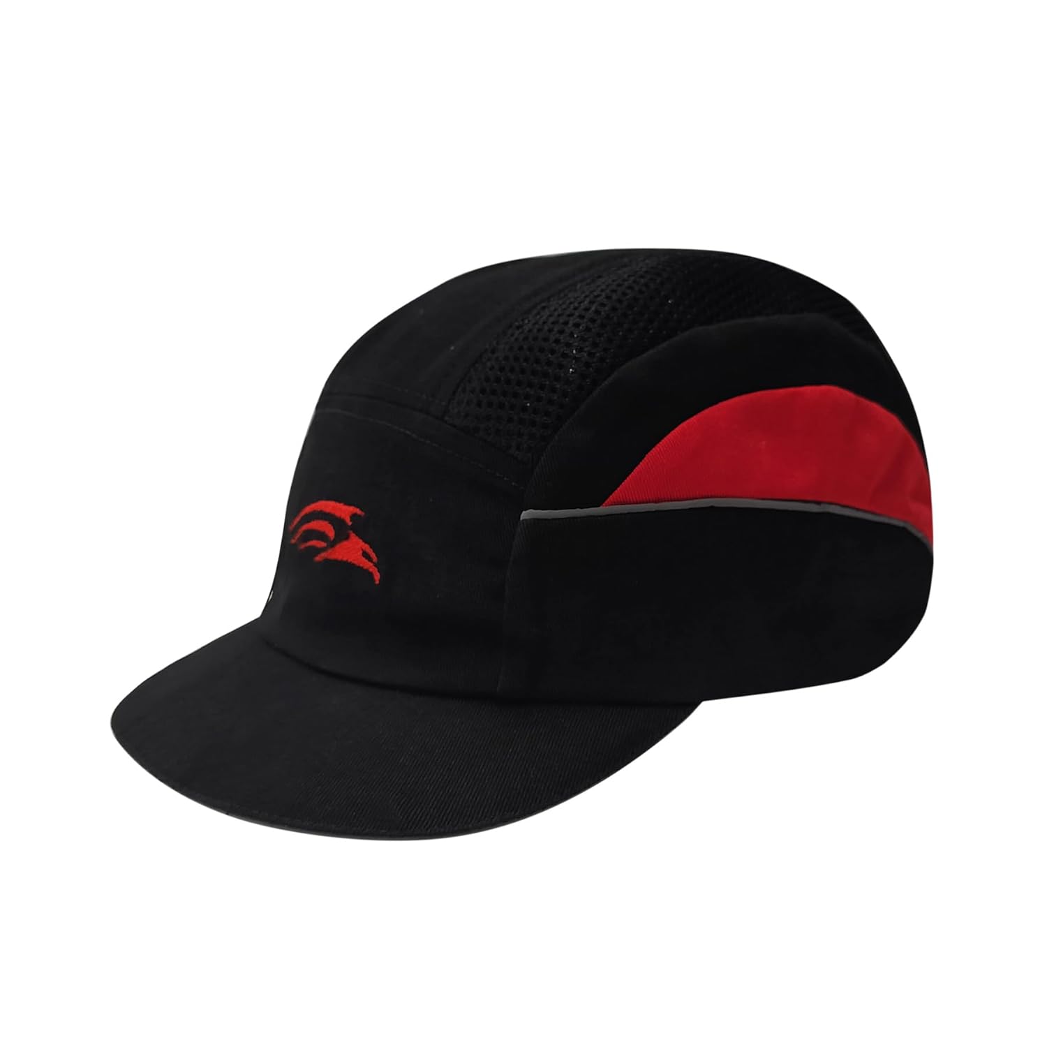 PERF Unisex Safety Bump Cap Short Peak Black Red | CE Certified