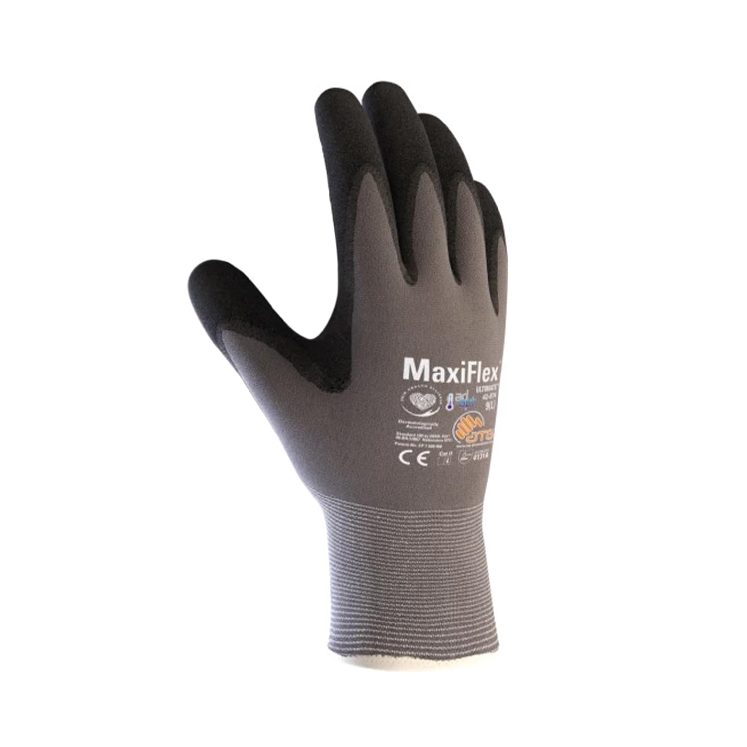 ATG MaxiFlex® Ultimate™ 34-874 Precision Handling Gloves - Silicone Free, Touchscreen Compatible, FDA Compliant -12 PAIR PER BOX
