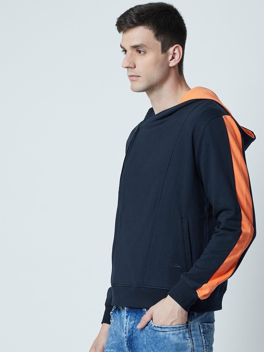 PERF Men's Cotton Sweatshirt, Regular Fit, Slim Fit, Hooded Neck, Long Sleeve, Regular Length, Sweatshirt for Men, Warm Soft Sweatshirt