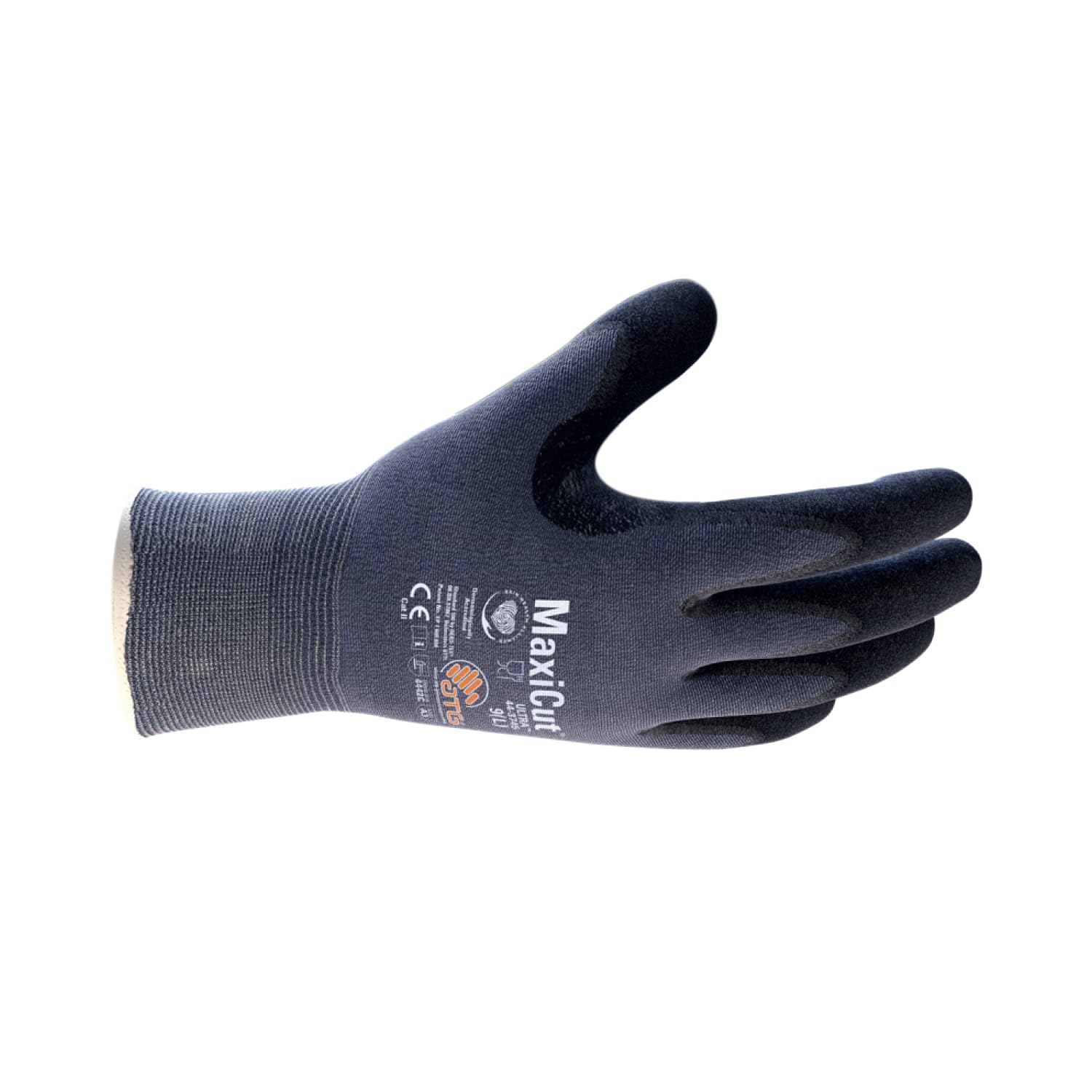 ATG MaxiCut® Ultra™ 44-3745 Cut Protection Gloves - Palm Coated, FDA Compliant, Touchscreen Compatible, Silicone-Free, Food Contact Safe Gloves for Dry Environments -12 PAIR PER BOX