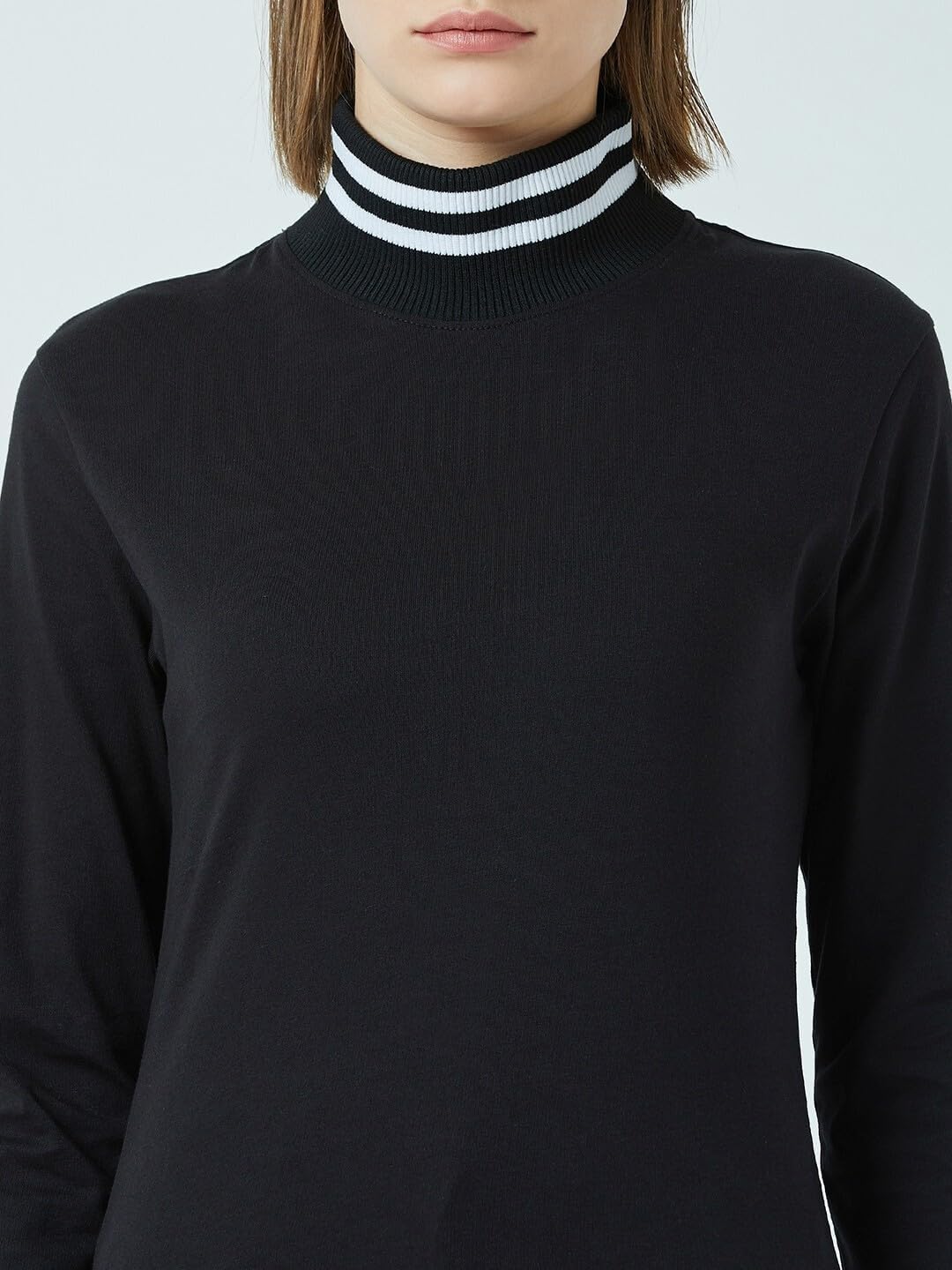 PERF Women's T-Shirt, Full Sleeve, High Neck, Regular Fit, Casual wear Comfortable, Women's Top