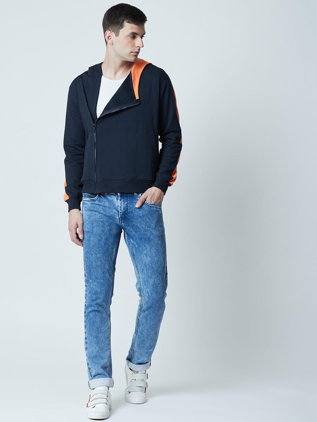 PERF Men's Cotton Sweatshirt, Regular Fit, Slim Fit, Hooded Neck, Long Sleeve, Regular Length, Sweatshirt for Men, Warm Soft Sweatshirt