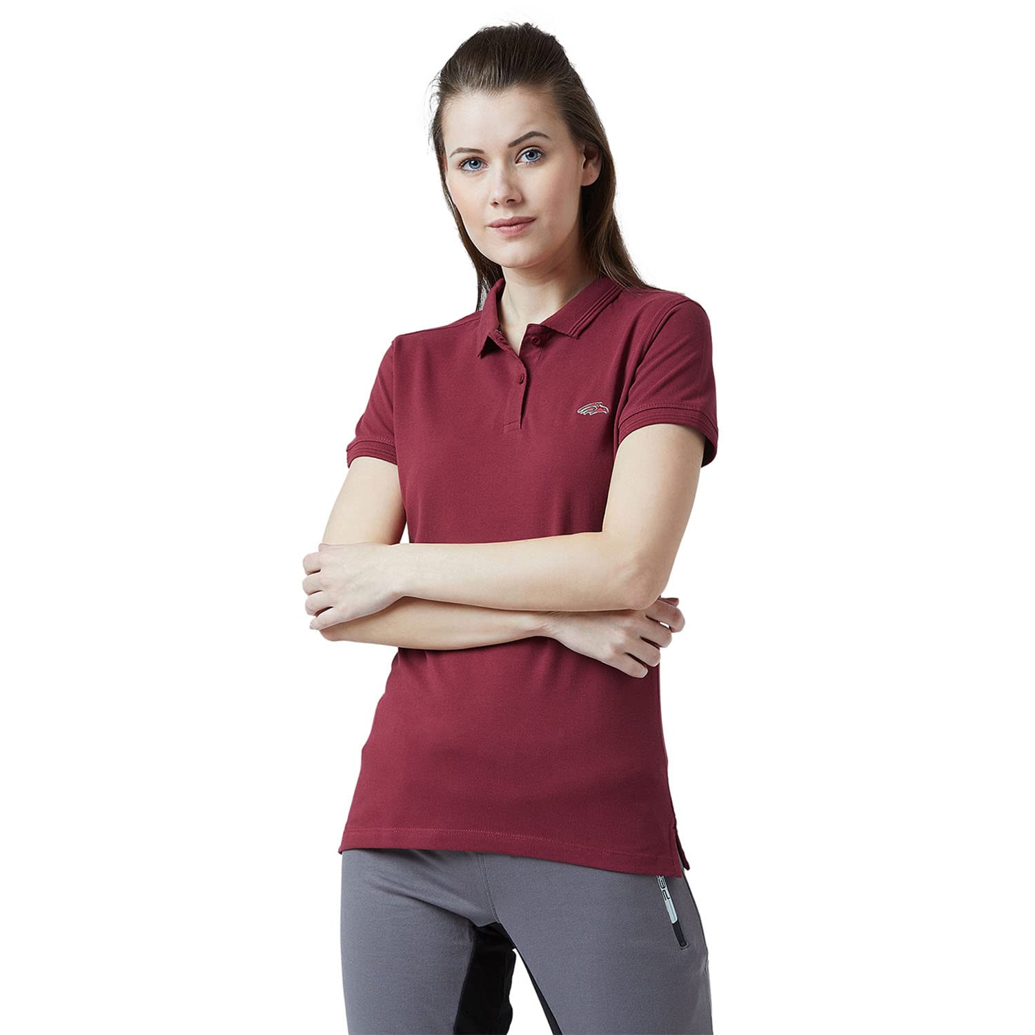 PERF Regular FitHalf Sleeve T-Shirt for Women (PWCSPO19006)