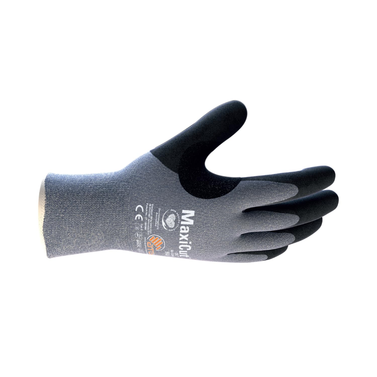 ATG MaxiCut® Oil™ 44-504 Cut Protection Gloves - Palm Coated, Silicone-Free, Oil and Wet Environment Gloves for Comfort and Grip -12 PAIR PER BOX