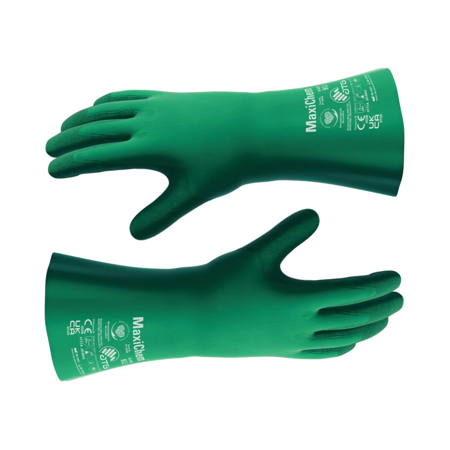 ATG MaxiChem® 76-830 Gauntlet Gloves with TRItech™ Technology - 35 cm Liquid Proof, Type A Certified -12 PAIR PER BOX