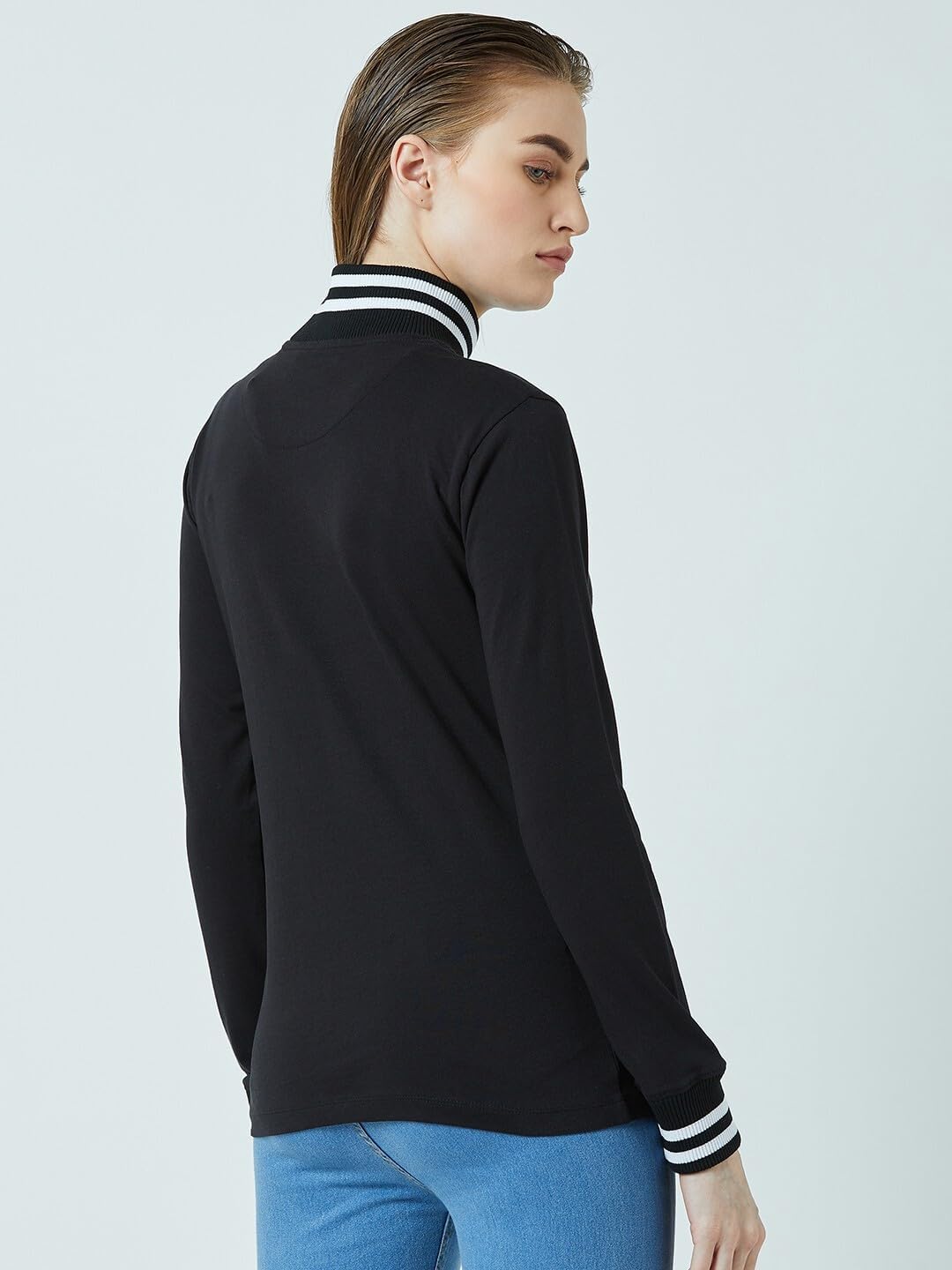 PERF Women's T-Shirt, Full Sleeve, High Neck, Regular Fit, Casual wear Comfortable, Women's Top