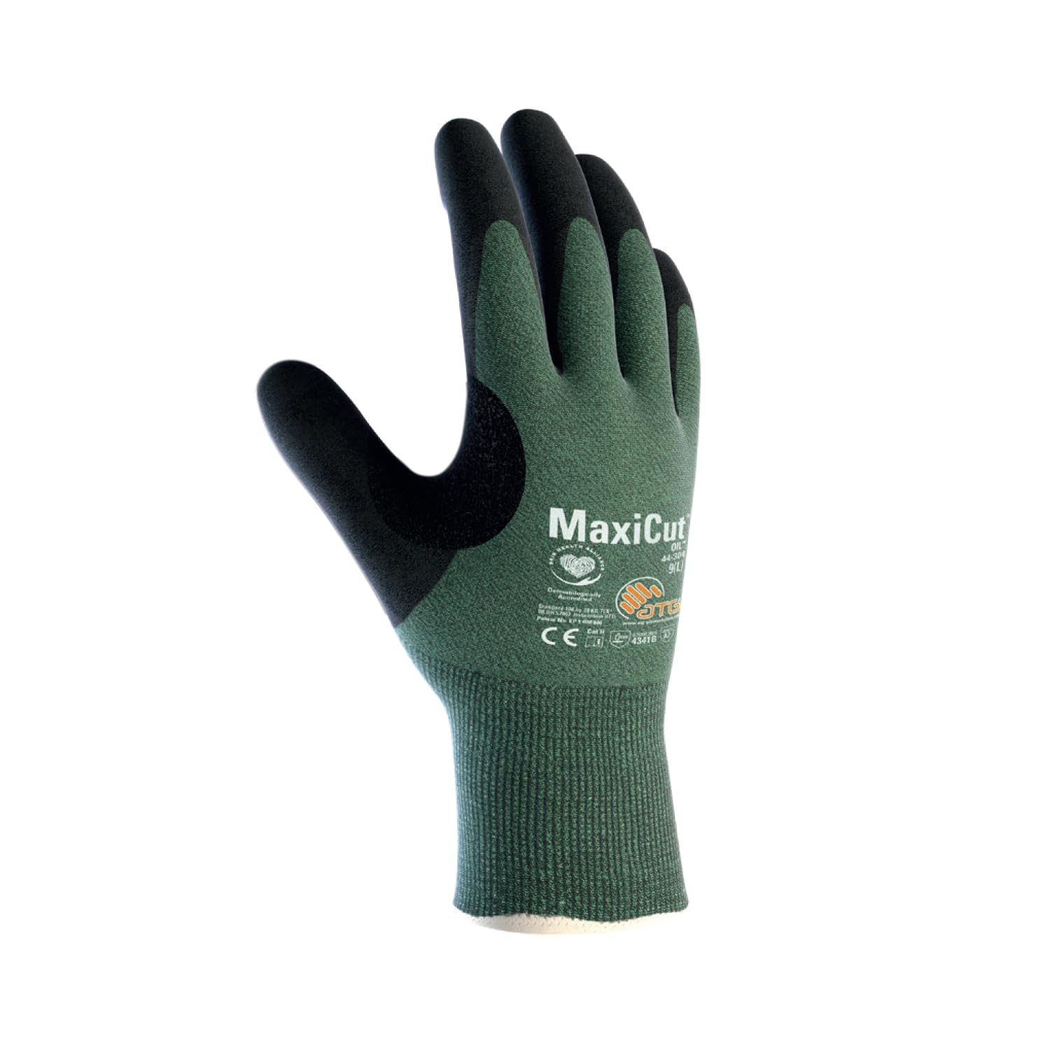ATG MaxiCut® Oil™ 44-304 - Palm Coated Cut Protection Gloves for Oily and Wet Environments, 24 cm Length -12 PAIR PER BOX