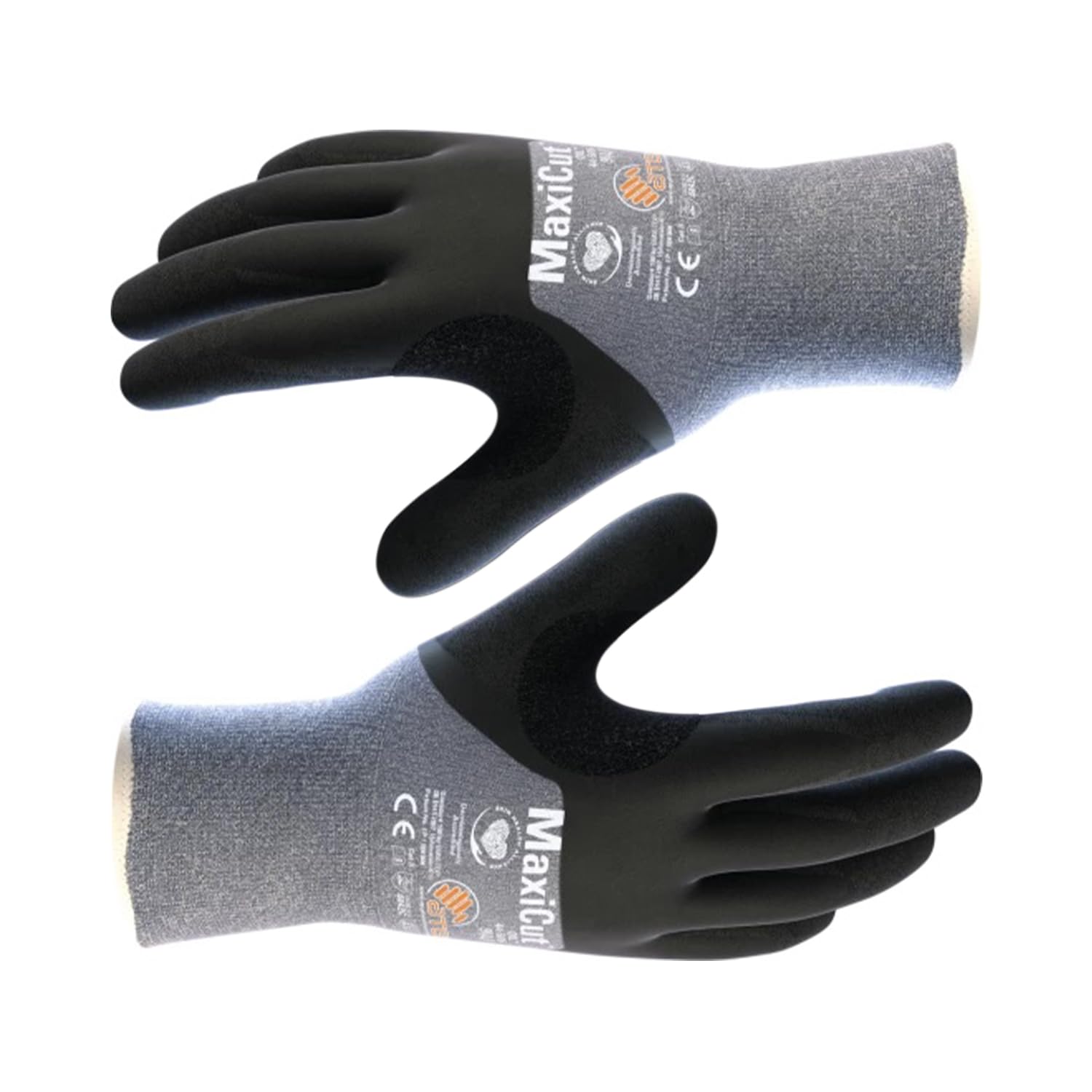 ATG MaxiCut® Oil™ 44-505 Cut Resistant Gloves - 3/4 Coated, 24 cm Length, 1.30 mm Palm Thickness, Silicone-Free, EN 388 & ANSI Certified, Ideal for Oily and Wet Environments -12 PAIR PER BOX
