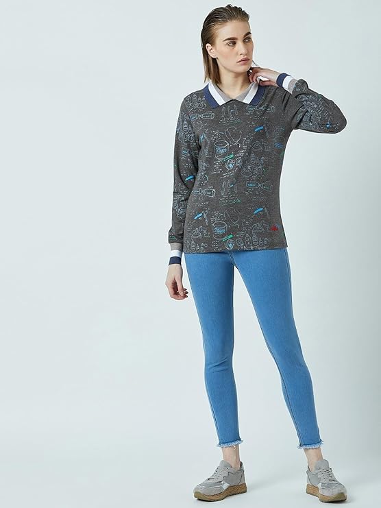 PERF Women's Polo T-Shirt, Full Sleeve, Collar Neck, Regular Fit, Casual wear Comfortable, Women's Top