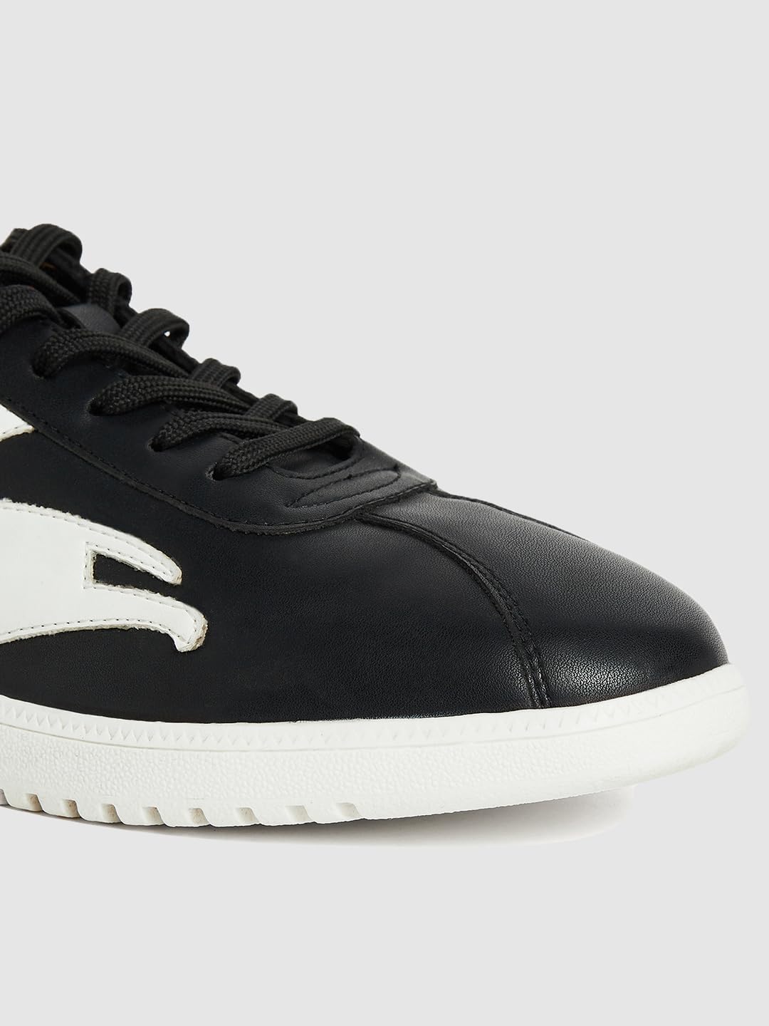 PERF Men’s Black Sneakers - Stylish & Trendy Casual Shoes, PU Upper, TPR Sole, Super Comfortable Cushion Insole, Lightweight Walking Shoes