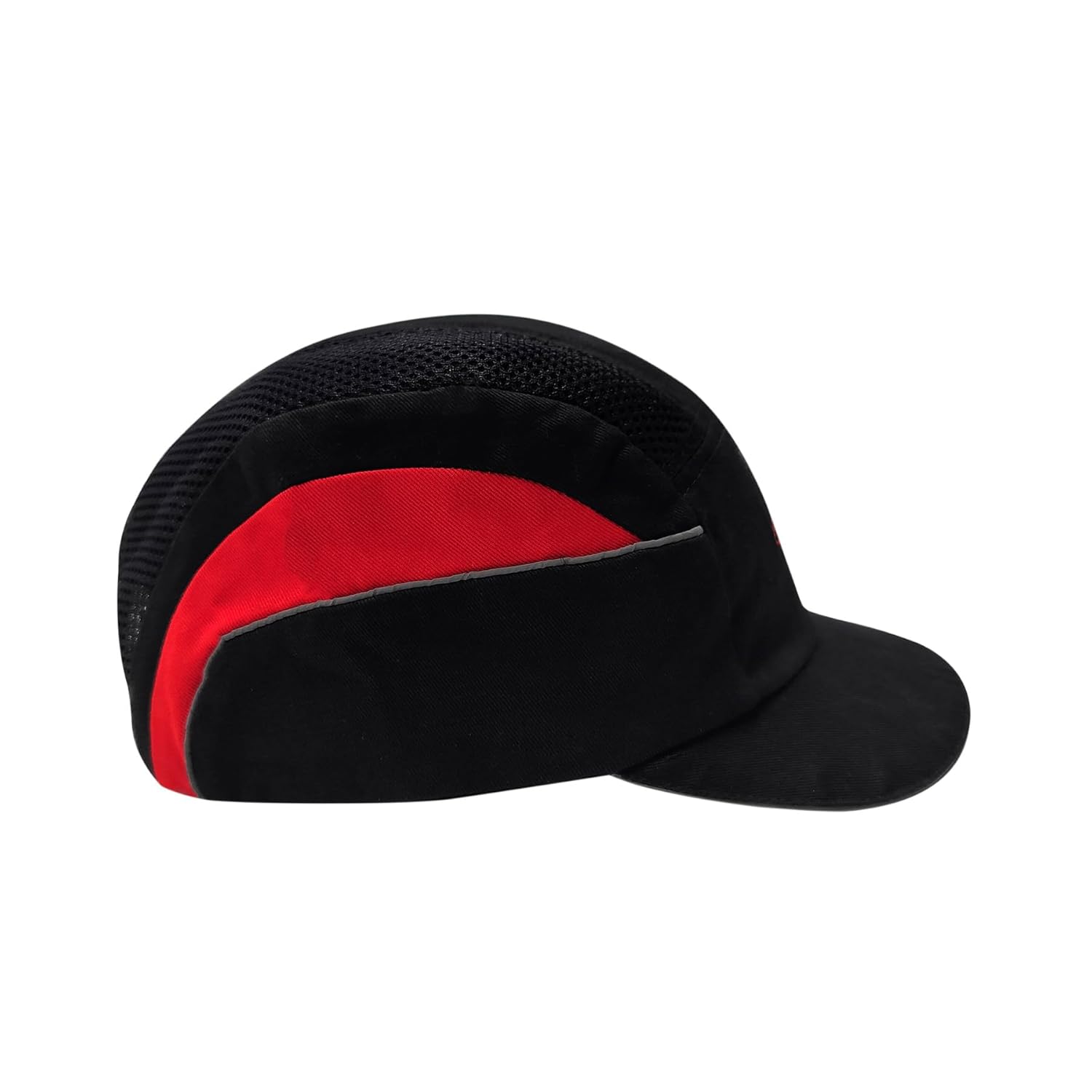 PERF Unisex Safety Bump Cap Short Peak Black Red | CE Certified