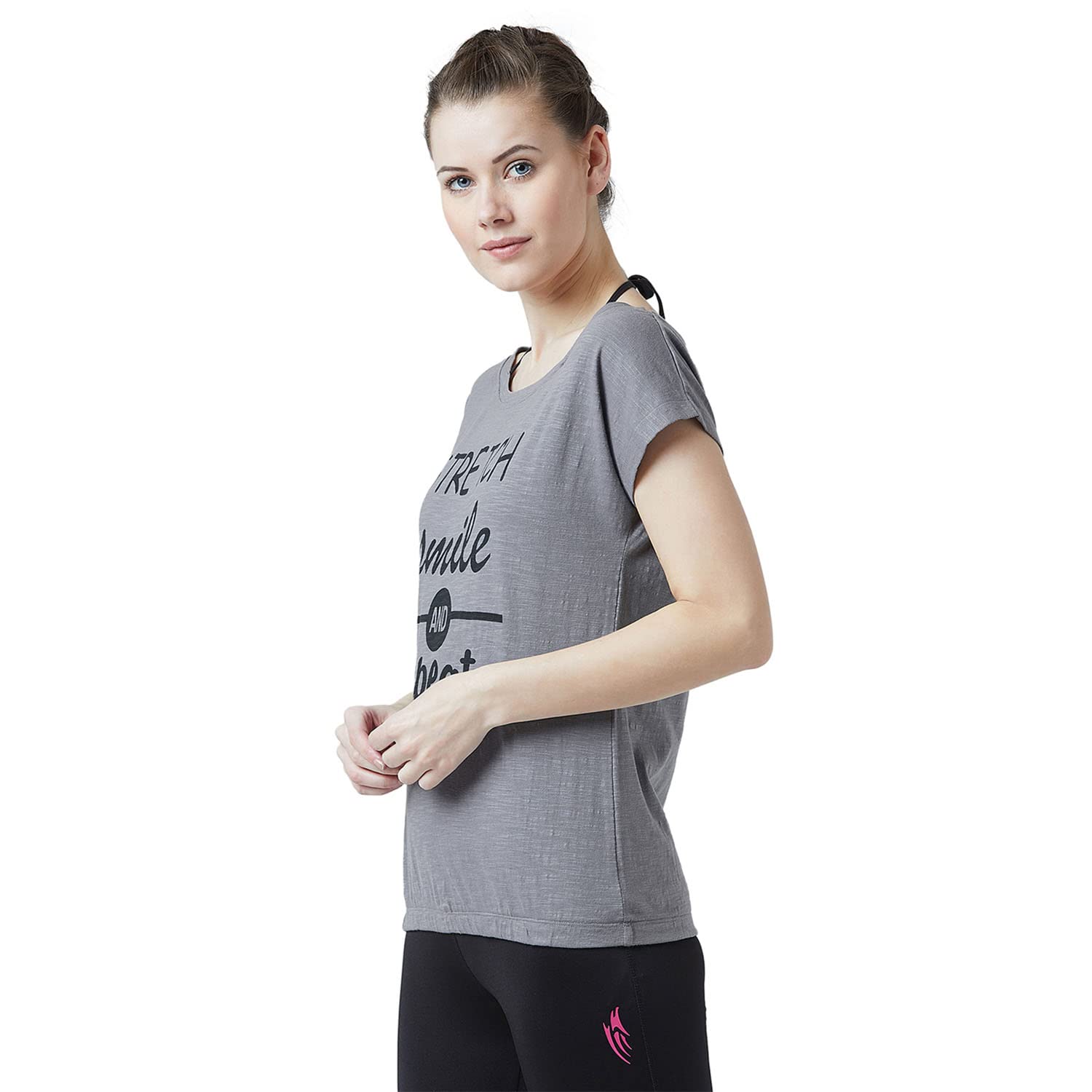 PERF Regular Fit Half Sleeve T-Shirt for Women (PWCSTE19008)