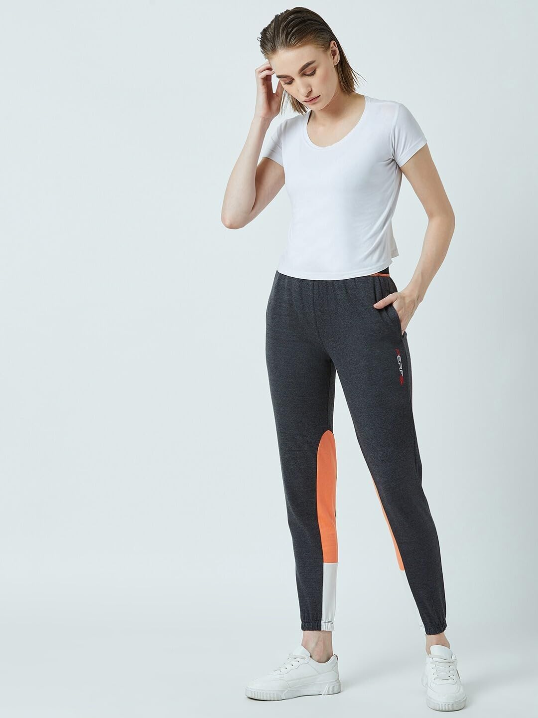 PERF Women's Cotton Track Pants, Regular Fit, Ankle Length, Pull On Closure, Casual wear, Outdoor Activity, Runnig Jogger