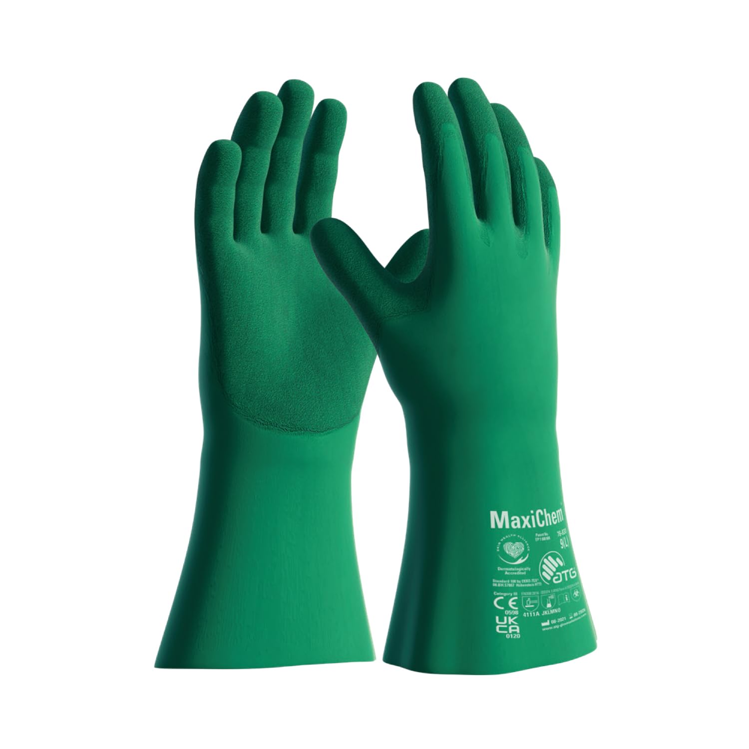 ATG MaxiChem® 76-830 Gauntlet Gloves with TRItech™ Technology - 35 cm Liquid Proof, Type A Certified -12 PAIR PER BOX