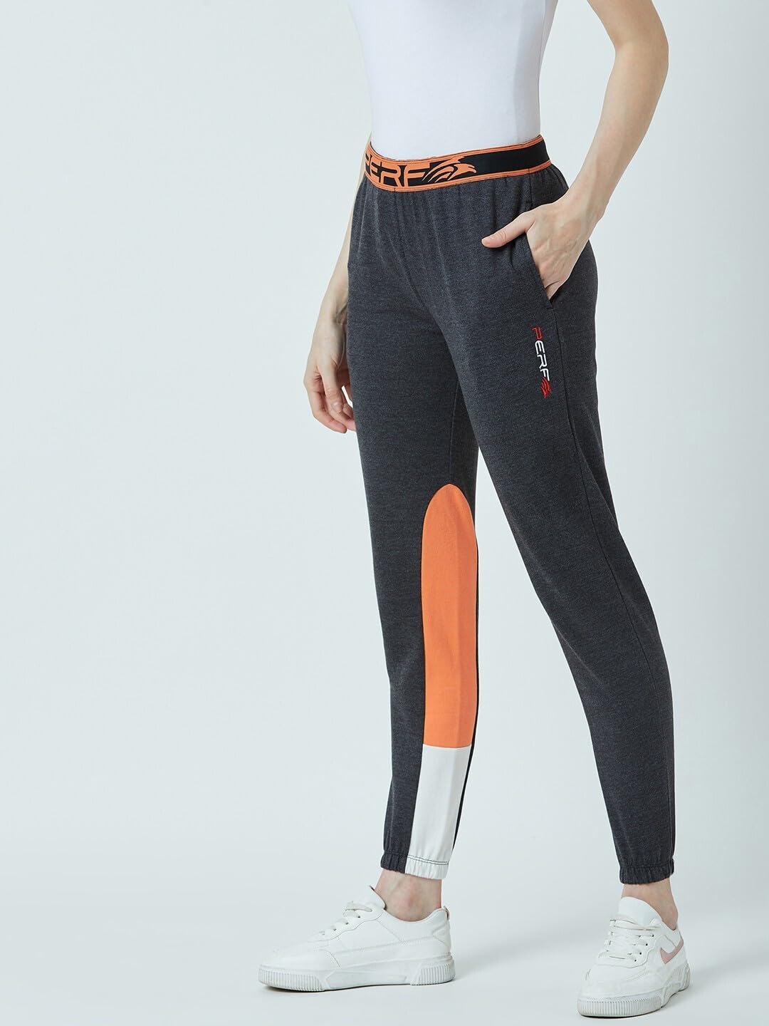 PERF Women's Cotton Track Pants, Regular Fit, Ankle Length, Pull On Closure, Casual wear, Outdoor Activity, Runnig Jogger