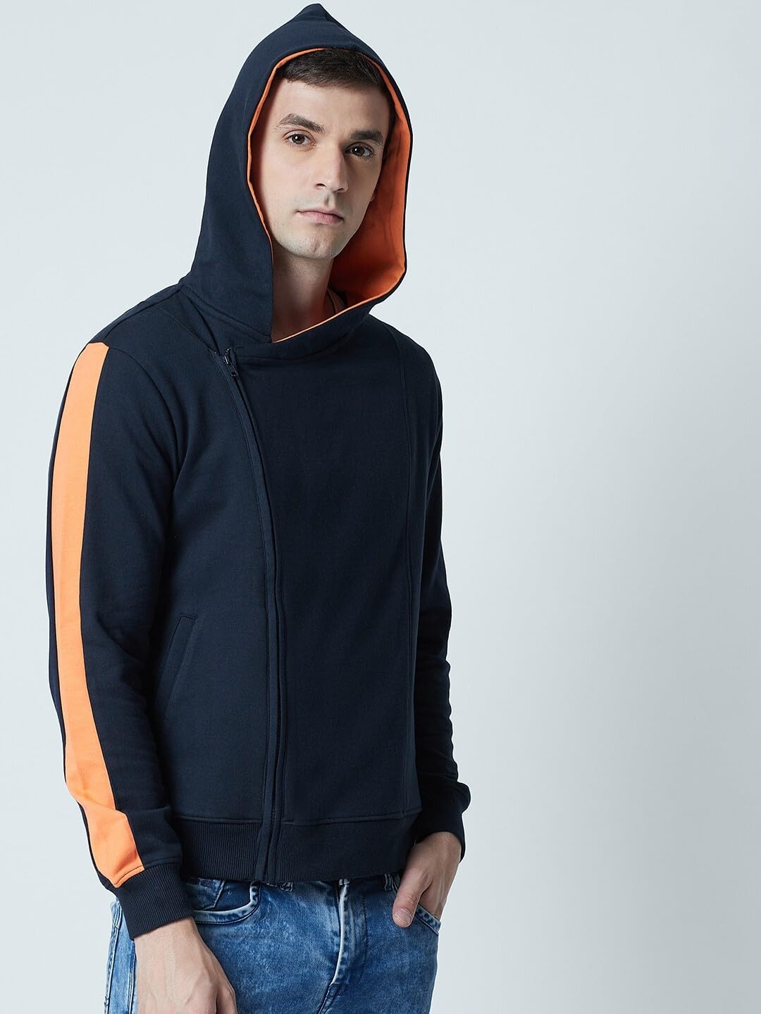 PERF Men's Cotton Sweatshirt, Regular Fit, Slim Fit, Hooded Neck, Long Sleeve, Regular Length, Sweatshirt for Men, Warm Soft Sweatshirt