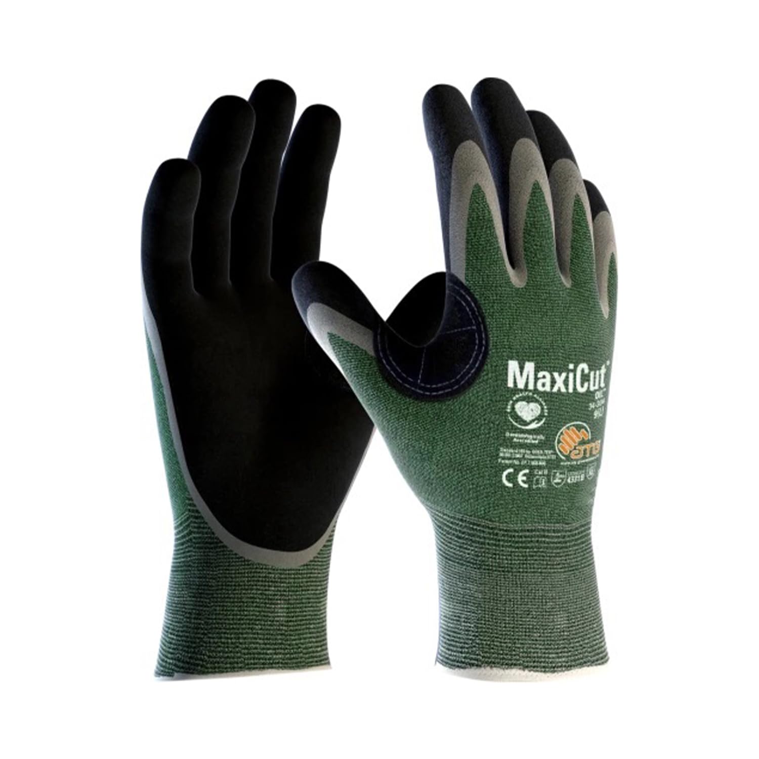 ATG MaxiCut® Oil™ 34-305 - 3/4 Coated Cut Protection Gloves for Oily and Wet Environments, 25 cm Length -12 PAIR PER BOX