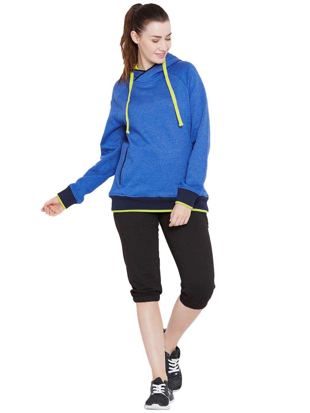PERF Women's Grindle Hoodie Royal Blue Top