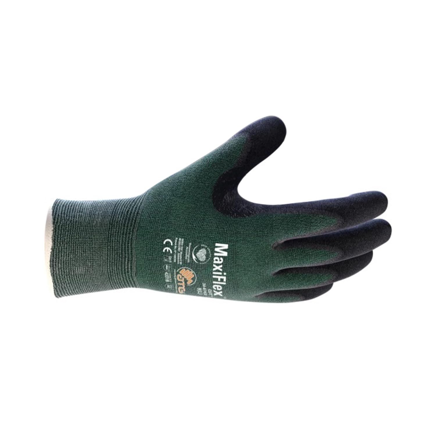 ATG MaxiFlex® Cut™ 34-8743 Cut-Resistant Gloves, Palm Coated Knitwrist, Touchscreen Compatible, FDA Compliant, EN 388 & ANSI Certified -12 PAIR PER BOX