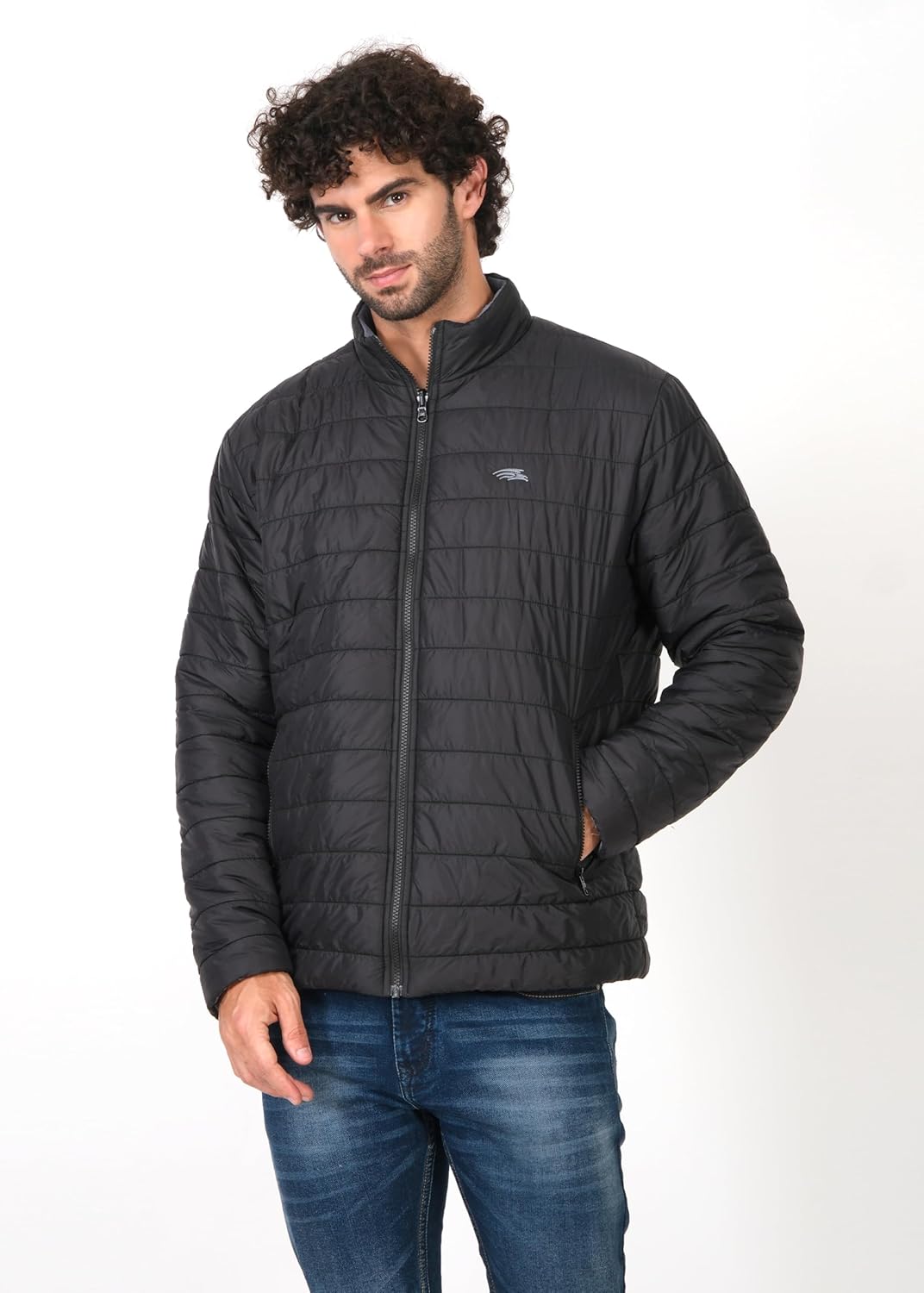 PERF Reversible Pouch Jacket for Men - Dark Grey & Black, Ultra-Compact, 20D Nylon, Travel-Friendly with Packable Design