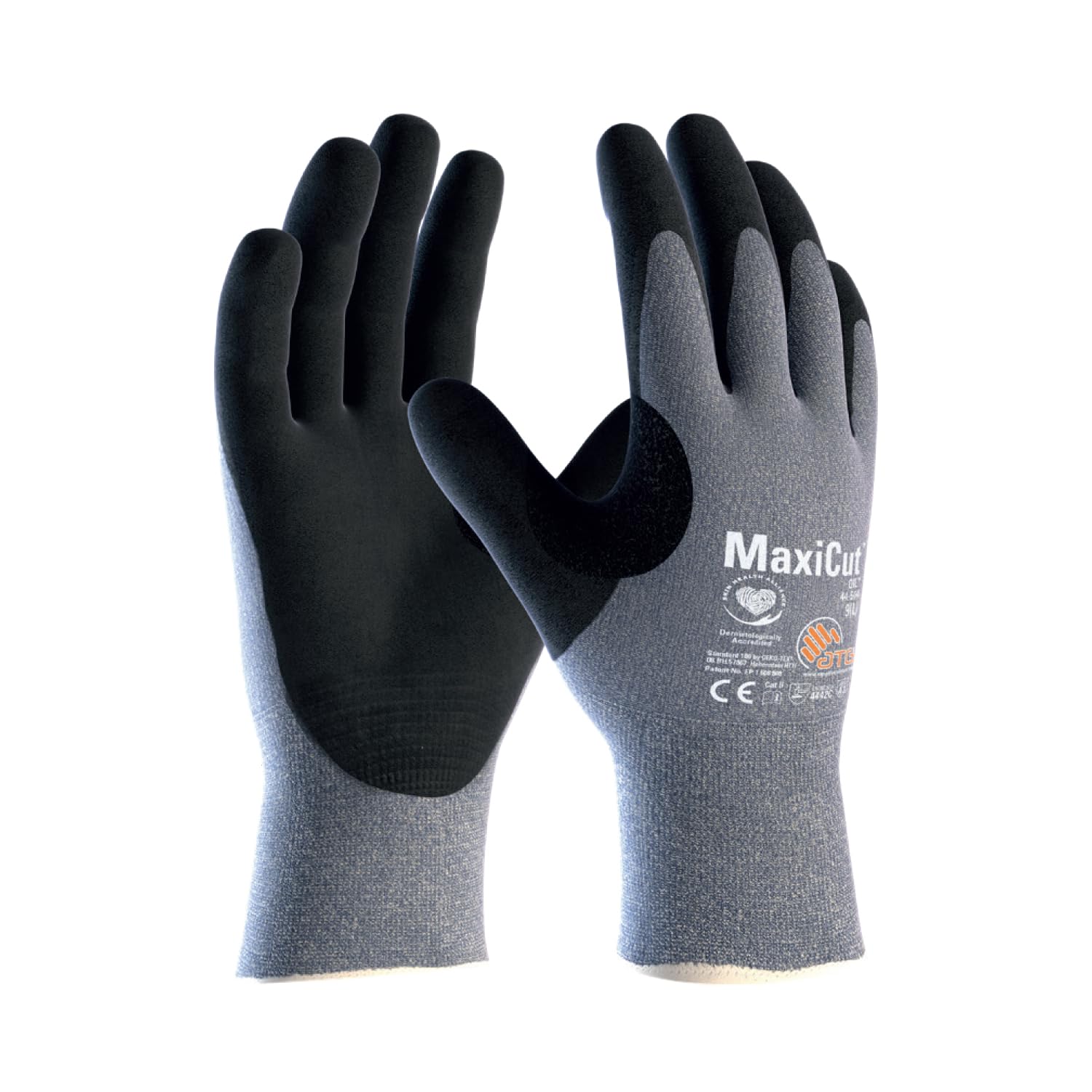 ATG MaxiCut® Oil™ 44-504 Cut Protection Gloves - Palm Coated, Silicone-Free, Oil and Wet Environment Gloves for Comfort and Grip -12 PAIR PER BOX