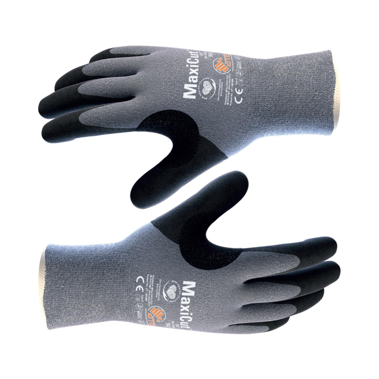 ATG MaxiCut® Oil™ 44-504 Cut Protection Gloves - Palm Coated, Silicone-Free, Oil and Wet Environment Gloves for Comfort and Grip -12 PAIR PER BOX