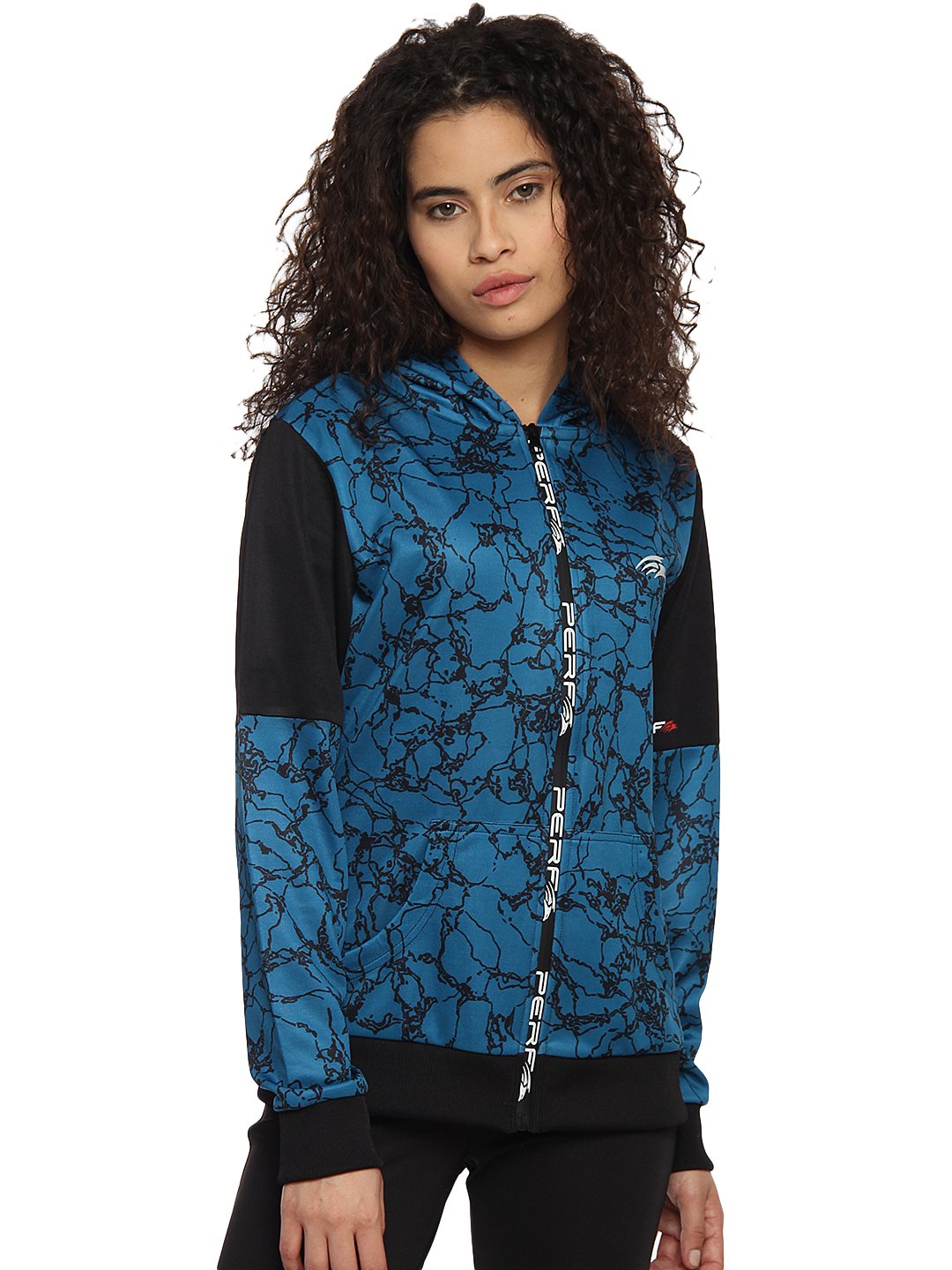 PERF Regular Fit Teal Jacket for Women (PWFFW17133-Teal_L)