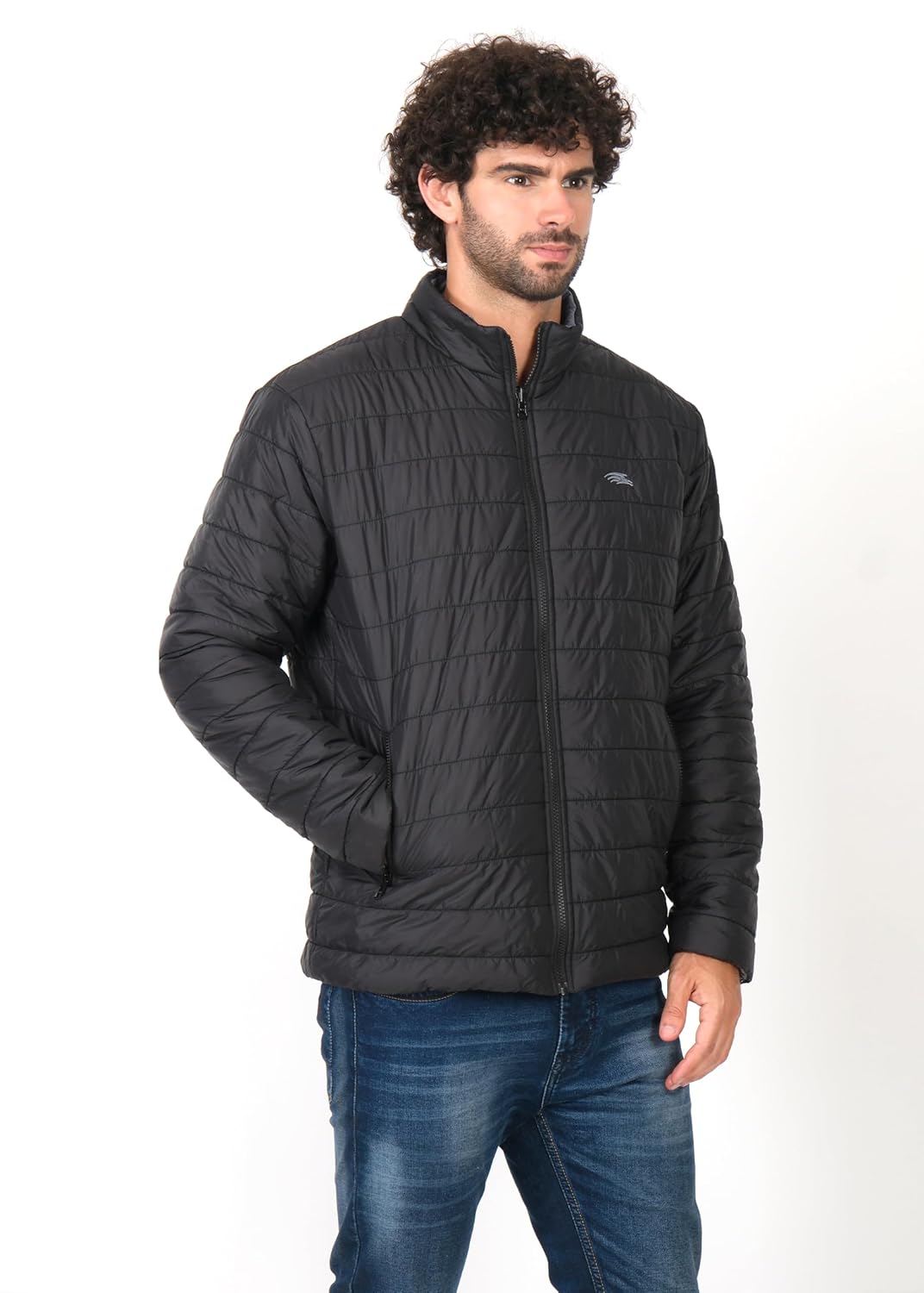PERF Reversible Pouch Jacket for Men - Dark Grey & Black, Ultra-Compact, 20D Nylon, Travel-Friendly with Packable Design