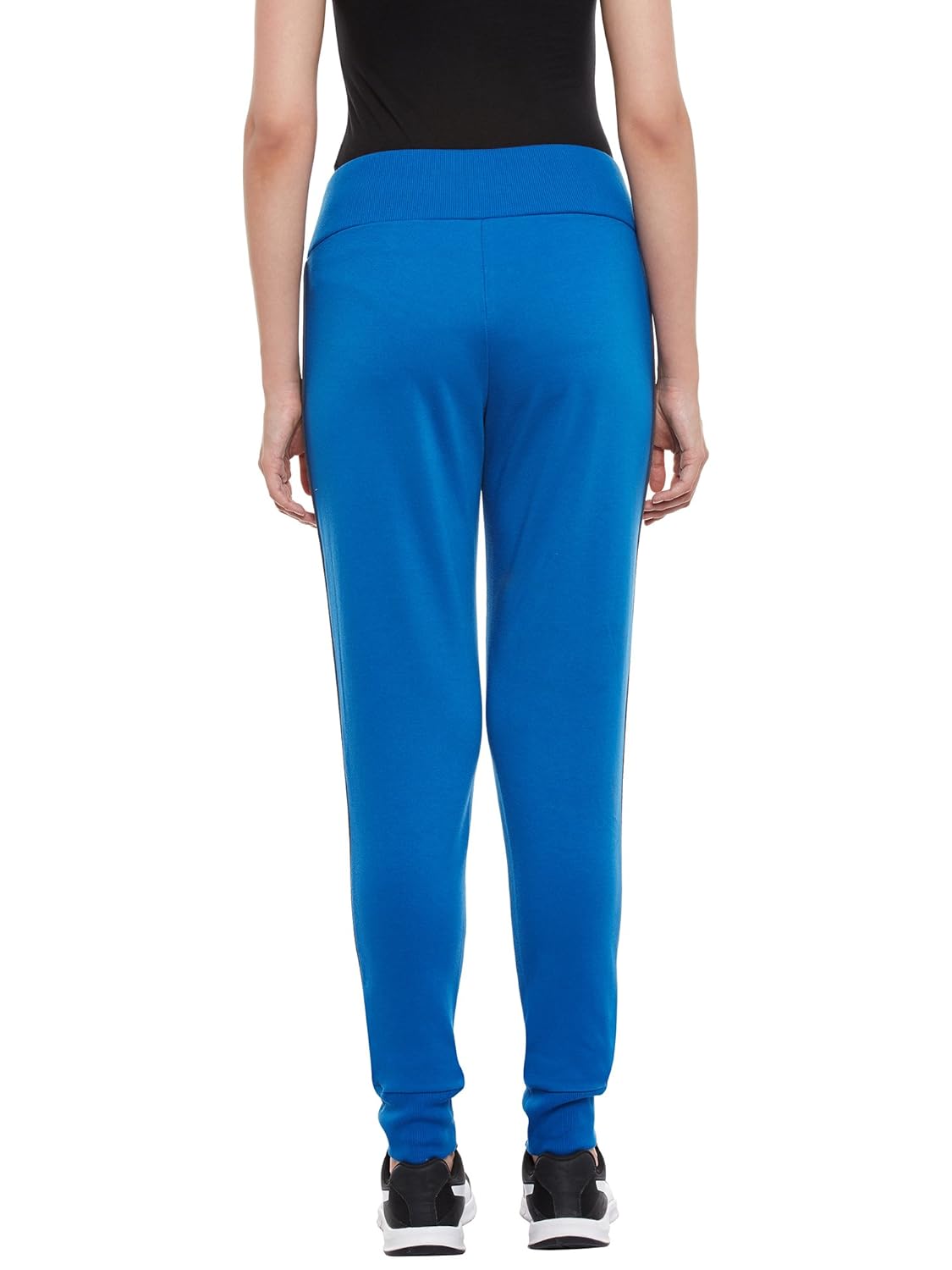 PERF Cotton Charcoal Regular Fit Track Pant for Women