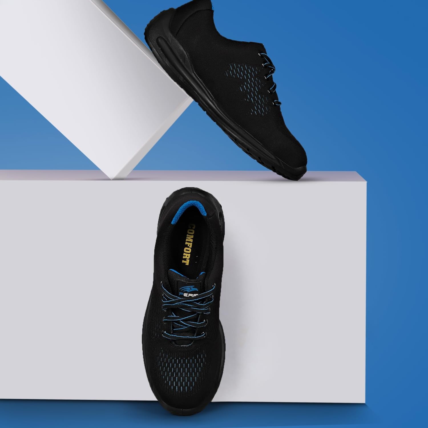 PERF AIR Flow Safety Shoes with Breathable Mesh Upper, Steel Toe Cap, Antistatic Properties, and Fuel Oil-Resistant Sole