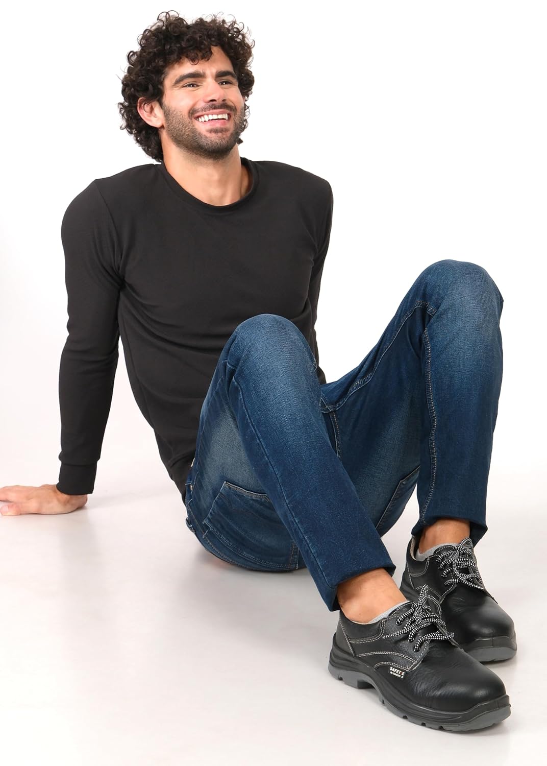 PERF HERMES Safety Shoe - Premium Steel Toe Work Boots with Breathable Leather, Anti-Slip Sole, and Antibacterial Lining for Industrial and Construction Safety