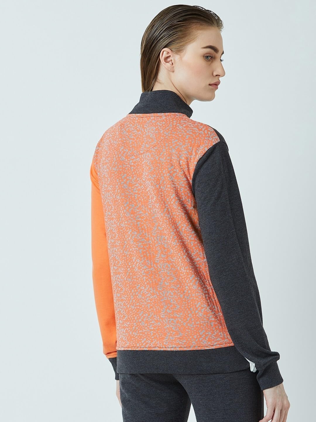 PERF Women's Cotton Blend Cationic Sweat Jacket, Full Sleeve, Turtle Neck, Regular Fit, Casual wear Comfortable, Women's Jacket