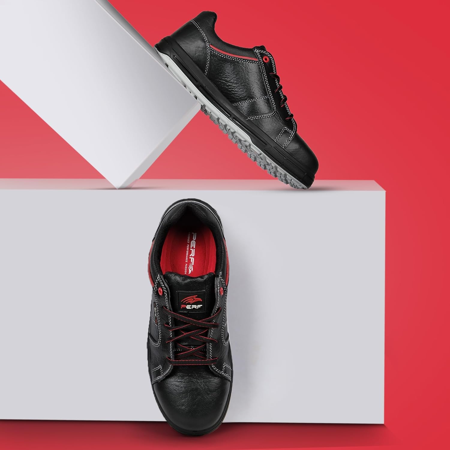 PERF Hercules Safety Shoe Outdoor Work Footwear with Superior Traction and Durability