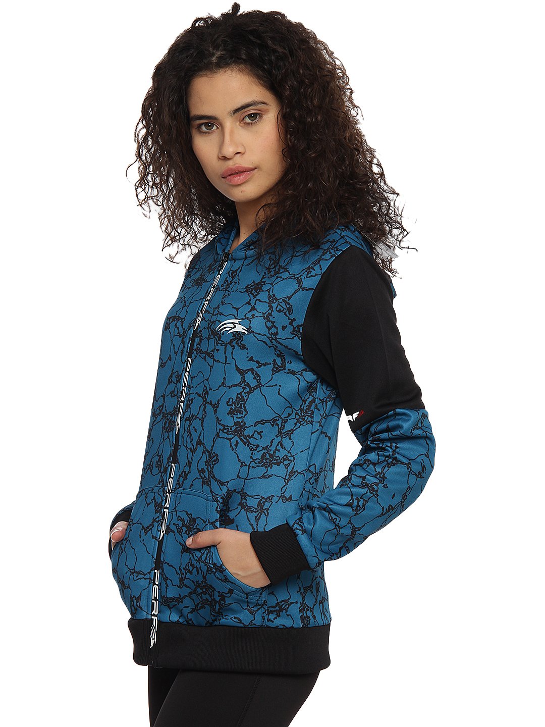 PERF Regular Fit Teal Jacket for Women (PWFFW17133-Teal_L)