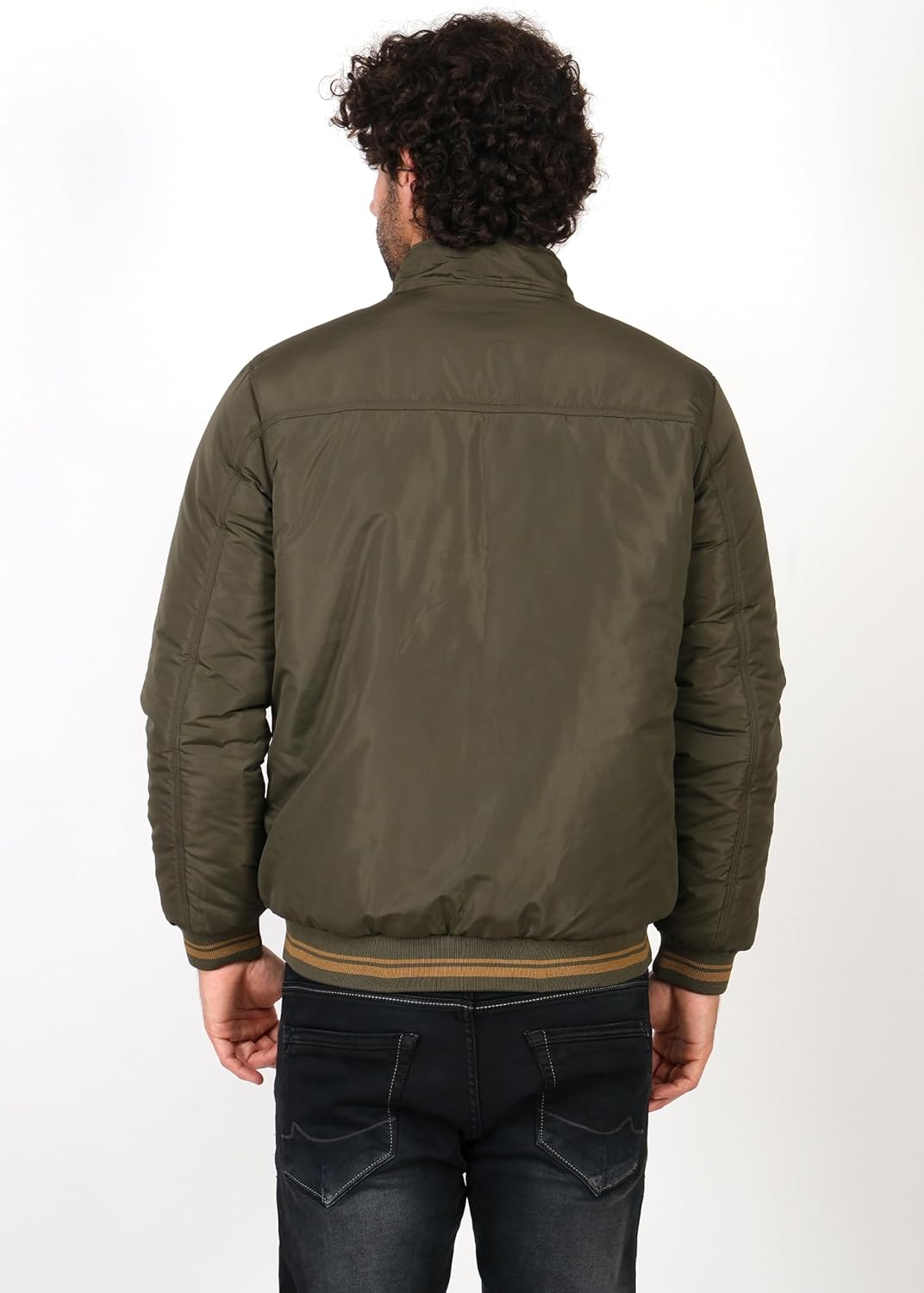PERF Reversible Jacket - Olive & Khaki, Stylish Look, Side Pockets, Polyester, Versatile Outerwear