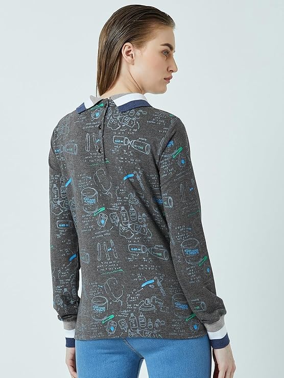 PERF Women's Polo T-Shirt, Full Sleeve, Collar Neck, Regular Fit, Casual wear Comfortable, Women's Top