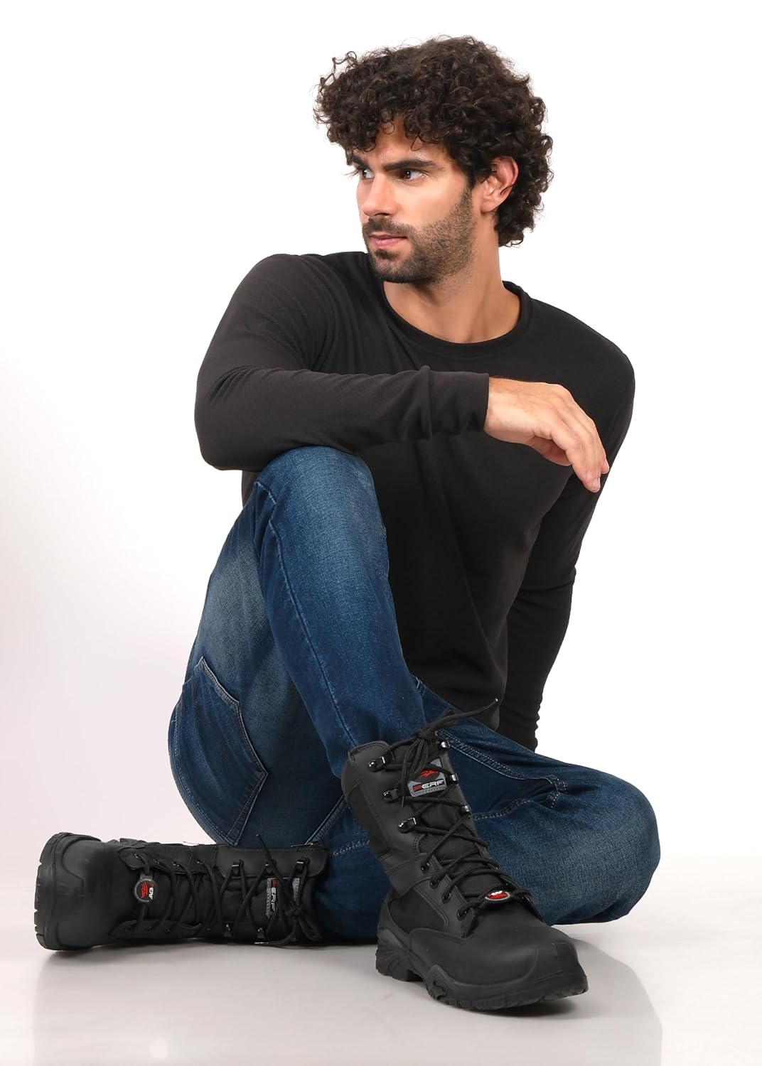 PERF Patrol Outdoor Boots - Full-Grain Leather, Water Repellent Zip, outdoor biker shoe, Hiking Shoes