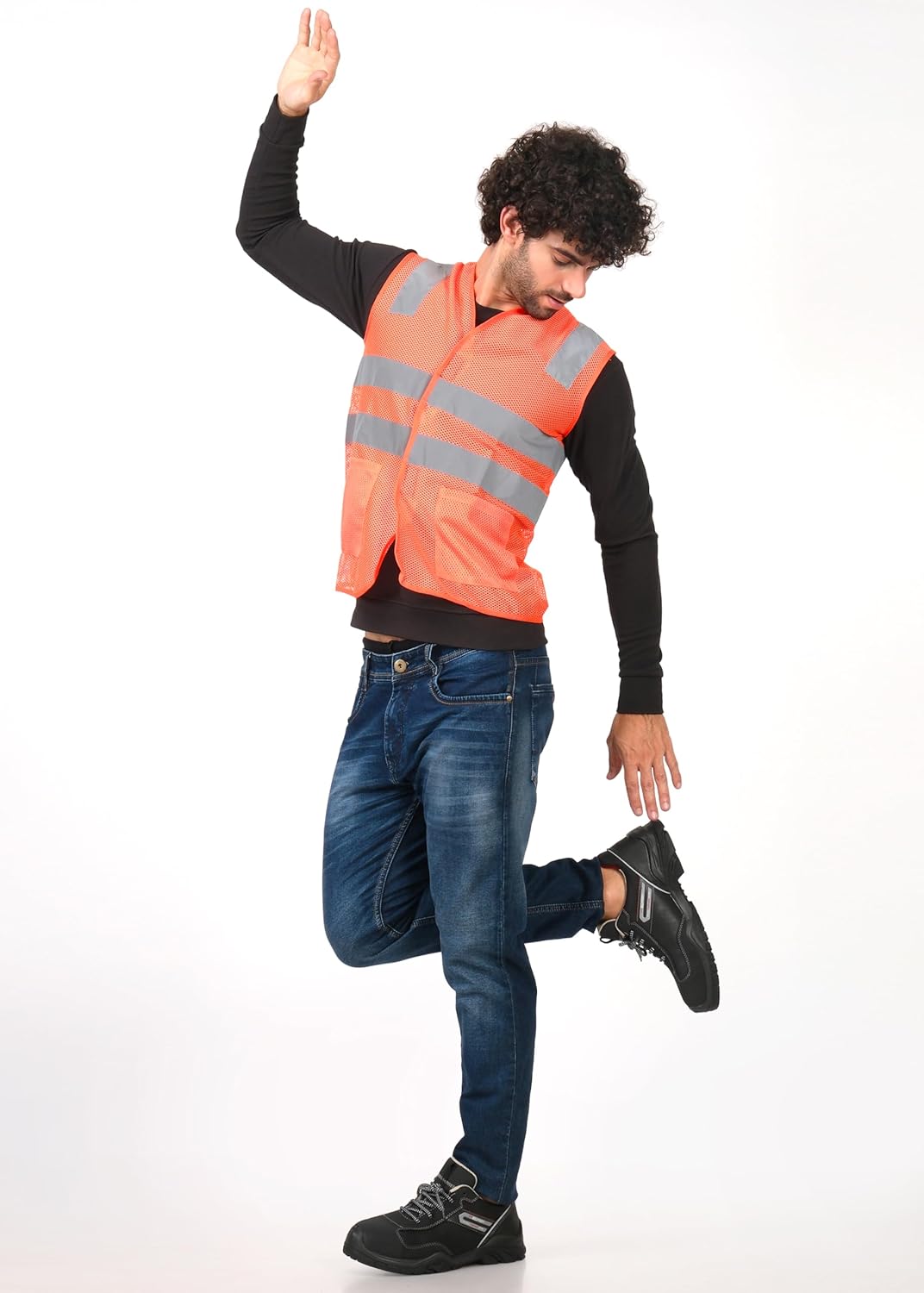 PERF Typhoon Low Ankle Safety Shoes - Water-Repellent Diamond Leather Work Boots, Breathable Lining, Lightweight for Outdoor Performance