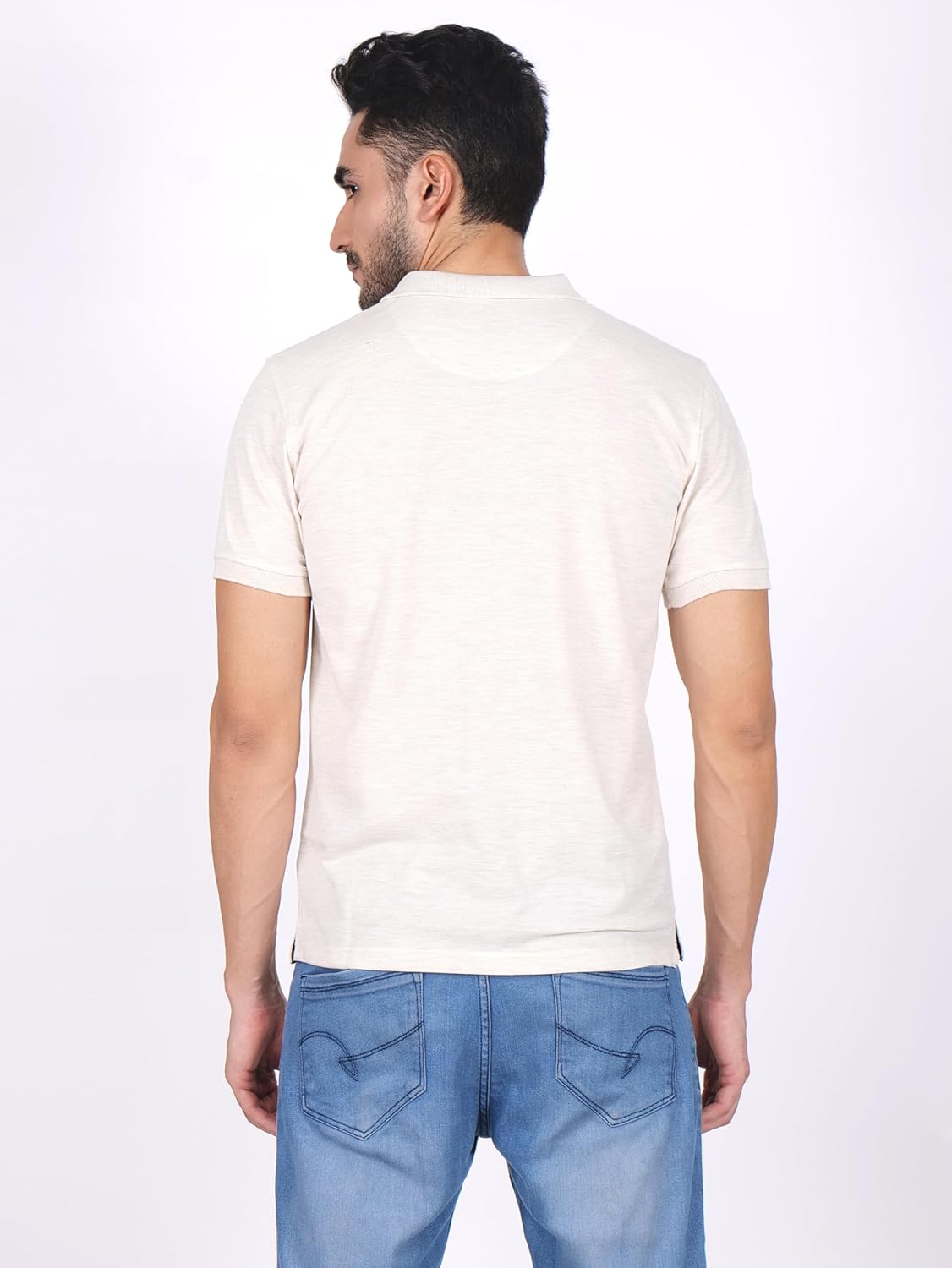 PERF Men's Regular Fit Polyster Cotton Polo T Shirt, Polo Neck, Half Sleeves, Gym T Shirts, Casual Wear, Workout T Shirts, Active Gym Wear for Running, T Shirts for Man