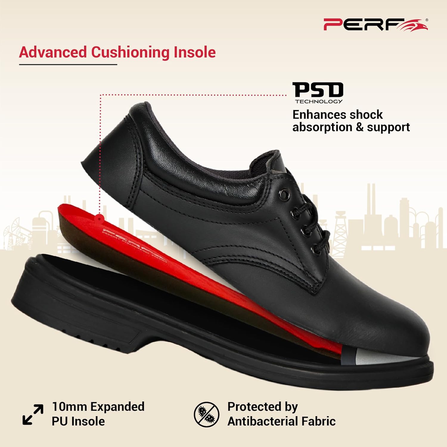 PERF PB 34 E Steel Toe Safety & Performance Shoe for Ultimate Performance