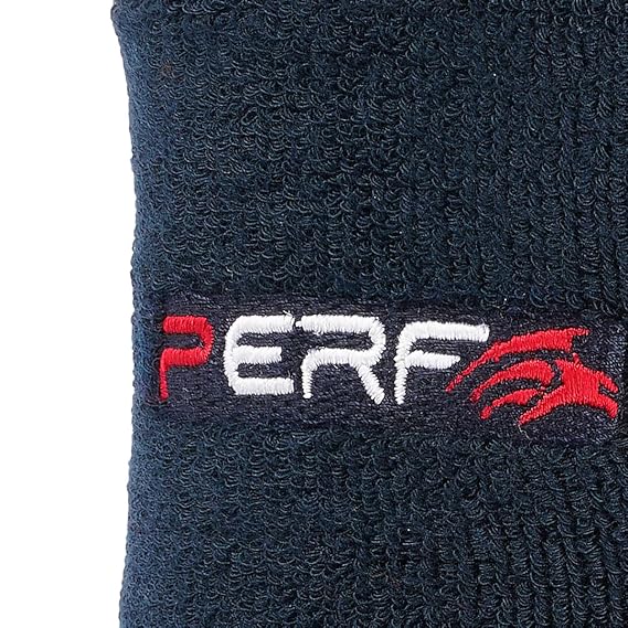Perf Wrist Band for Men & Women 3 Inch - Wrist Sweat Band for Workout Tennis Cycling, Gym, Badminton, Football, Basketball, Sweat Absorbent Stretchable Wrist Supports Bands (Red)